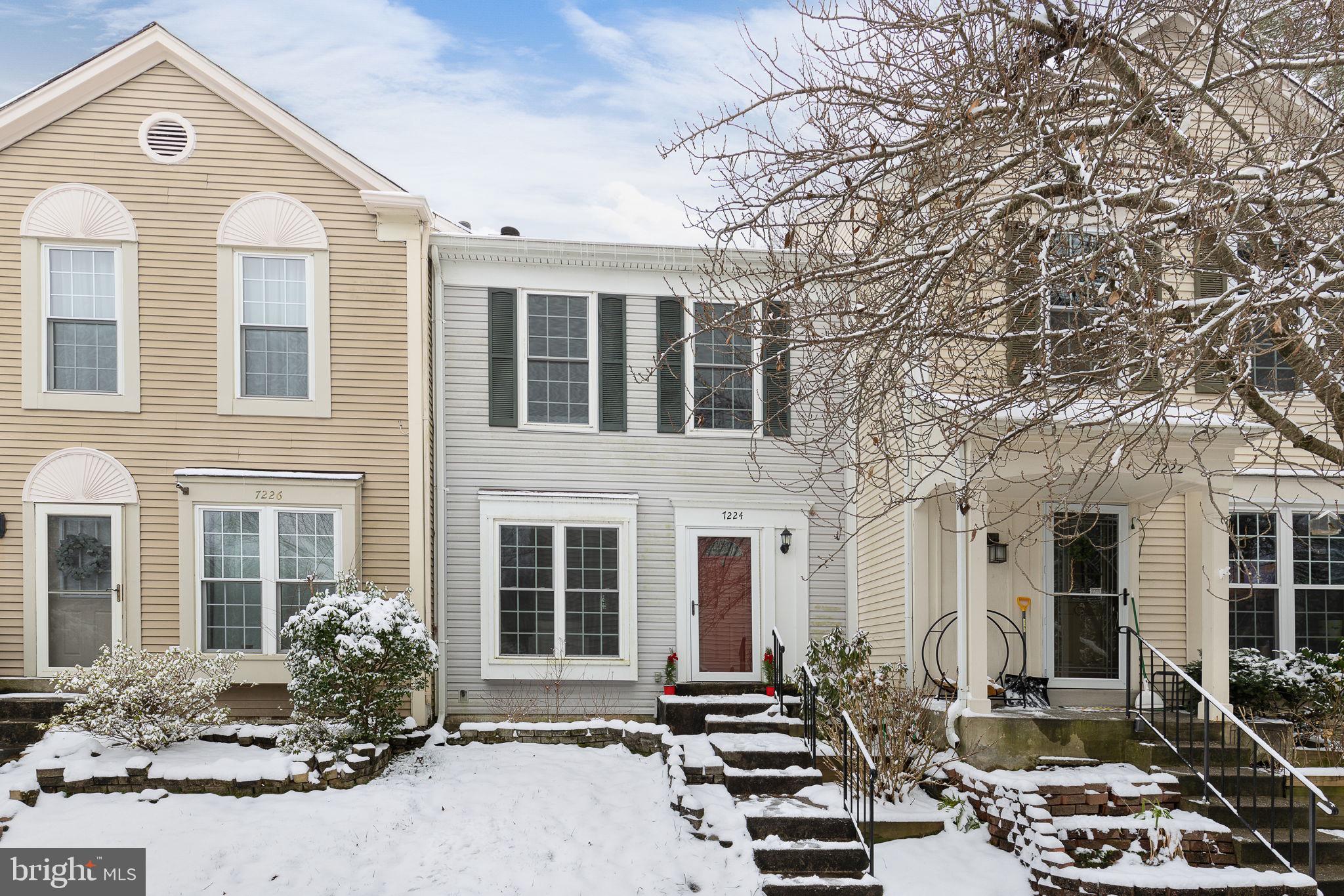 Welcome to this beautiful 3 bedroom, 2.5 bathroom Townhouse in the  sought after Woodstone neighborhood! Enjoy the hardwood floors throughout on the main floor, a wood burning fireplace and an open floor plan. The kitchen is updated with granite countertops, white cabinets and stainless steel appliances including a gas stove. There is a pantry in the kitchen for storage! Oversized sliding glass doors lead to a wood deck which overlooks a tree-lined private view and  is perfect for outdoor entertaining. The main level floor has a powder room for convenience. The furnace was replaced in 2022 and the siding was replaced in 2020. The Lower level has an office/exercise space, a recreation room and a dryer ( no washer but hookup). There is a full bathroom with sliding doors that opens up to a private fenced yard and covered patio. This home is conveniently located to Huntington Metro with a bus line directly to the metro. It's minutes to Old Town Alexandria, Pentagon, Crystal City, Mount Vernon, Amazon HQ2,  Potomac Yard and the upcoming facilities for the Wizards and Caps! There are tons of shopping and restaurants near the home. HOA fees are $225 per quarter. There is plenty of parking as well as 1 parking spot that conveys with home. Welcome home!