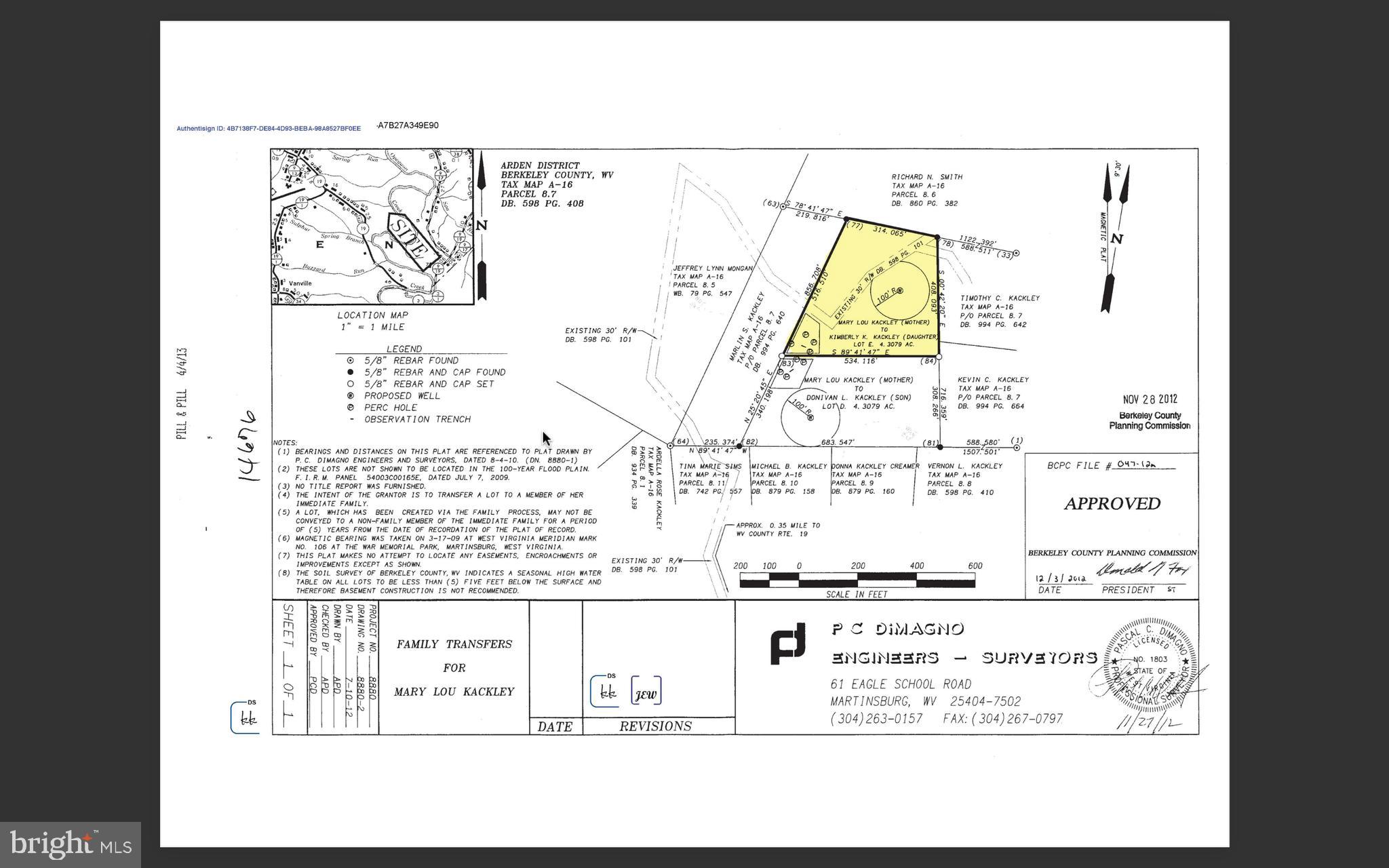 Amazing opportunity!  Recreation opportunities abound.  Multiple build sites for your Dream Home.  Over 25+ acres of heavily wooded, partially cleared land that is a hidden gem in Berkeley County. Great piece of property for hunting as there is a plethora of wildlife that inhabit the property (deer, pheasant, wild turkeys, etc.). Just minutes from Route 11 in southeast Martinsburg. Property partially borders the Opequon Creek (small section of the land is considered flood zone). Mature hardwoods. Unrestricted and ready for a new owner.  Property consists of 2 adjoining parcels totaling over 25 acres.