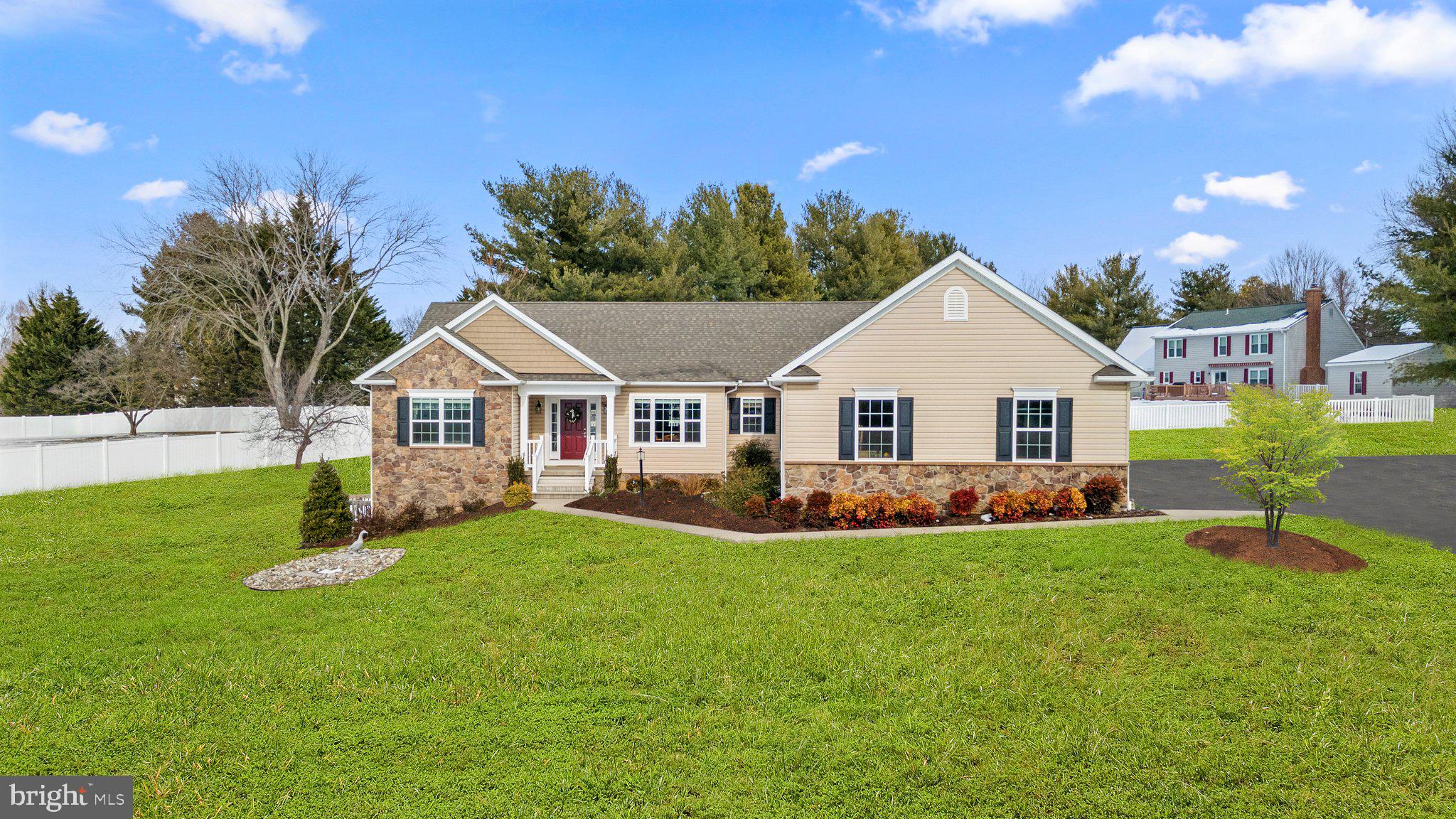 OPEN HOUSE Sunday, January 28 12-2PM. 
Stunning ranch style home offers exceptional main level living just 6 years young! Situated on a spectacular 1.43 acre lot with three nicely sized bedrooms and two full bathrooms, lovely screened in porch, gas fireplace, and oversized three car garage. Unfinished walkout basement with bathroom rough-in.
