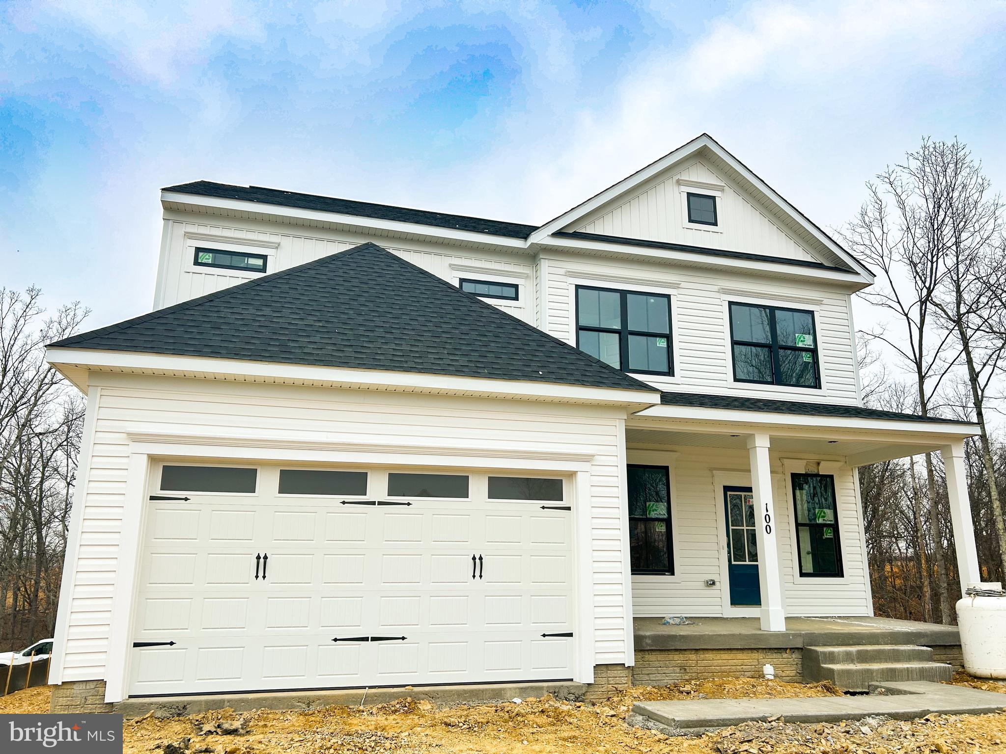 Located on one of the best homesites in Snowden Bridge, an amenity filled community near Winchester! Fantastic corner homesite on a cul-de-sac, backing and siding to tree conservation areas! 
This home is nearly finished construction and has it all!  Stunning full front porch welcomes you home.  The kitchen is well appointed with stone grey cabinets, quartz counters, farmhouse sink, and a gourmet stainless steel appliance package! Off of the kitchen, enjoy the sunroom which leads to the rear screened porch where you can really enjoy the serenity of this homesite as it overlooks all of the trees and conservation area.  Main level is stunning with top tier luxury vinyl plank throughout. 
Oak stairs lead to the 2nd level where you find the Primary Bedroom with a  Deluxe Primary Bath which includes the Soaking Tub, 
Walk Out lower level includes a finished Rec Room,  full bath and 4th bedroom. 
Snowden Bridge is a premier master-planned community with exceptional amenities including a swimming pool, pirate water park, indoor sportsplex, community park, fenced in dog park, and playground. In addition, there is a bike track, walking trails, and a picnic pavilion. You won’t have to leave to have fun, but when you do you’re just minutes from all the convenience and entertainment around Winchester. Closing Cost Assistance Available.