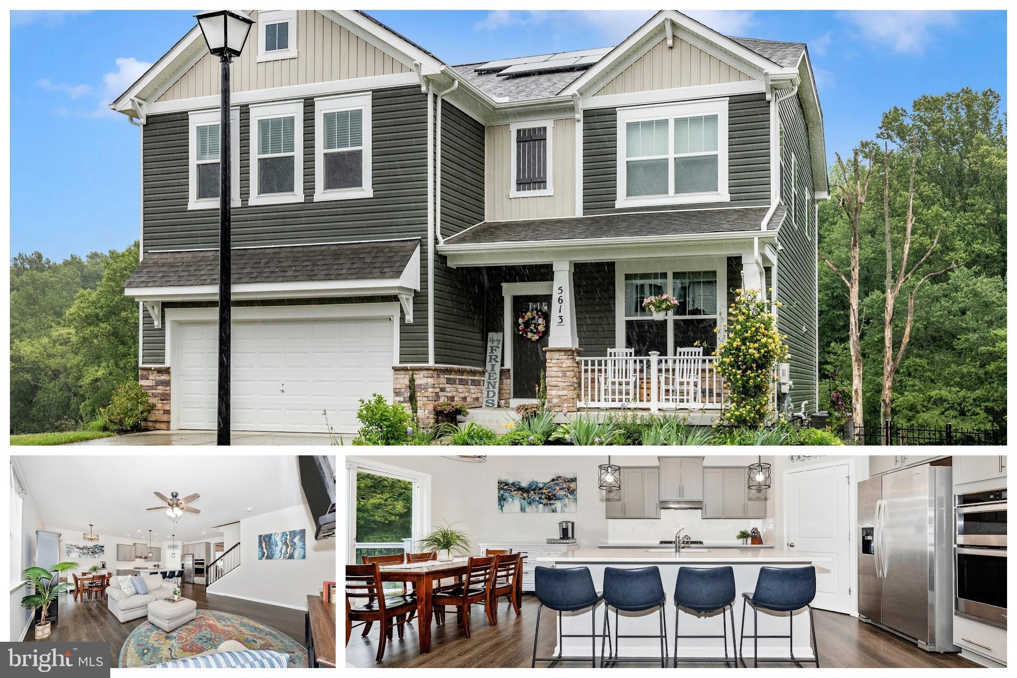 Beautifully maintained open-concept home featuring 4 bedrooms and 3 full bathrooms in the sought-after Oakdale High School feeder pattern. The main level offers a formal dining room, spacious kitchen and family room combination, quartz countertops, a large center island, and a versatile office or guest bedroom with access to a full bath. Upstairs, you’ll find a loft/family room, a spacious primary suite with en-suite bath, and two additional generously sized bedrooms. The fully finished basement provides additional living space with a large rec room/family room, rough-in for a potential 5th bedroom and 4th full bathroom, plus a generous utility and storage room.  Enjoy the benefit of owner-owned solar panels, offering improved energy efficiency and the potential for lower utility costs with no solar lease to assume. Experience serenity in the backyard space featuring a spacious deck overlooking the nicely manicured backyard, with a beautiful paver patio underneath creating the perfect space for relaxing or entertaining. This home offers easy access to major commuting routes, shopping, restaurants, and Historic Downtown Frederick. Don’t miss your chance to make this breathtaking home yours!