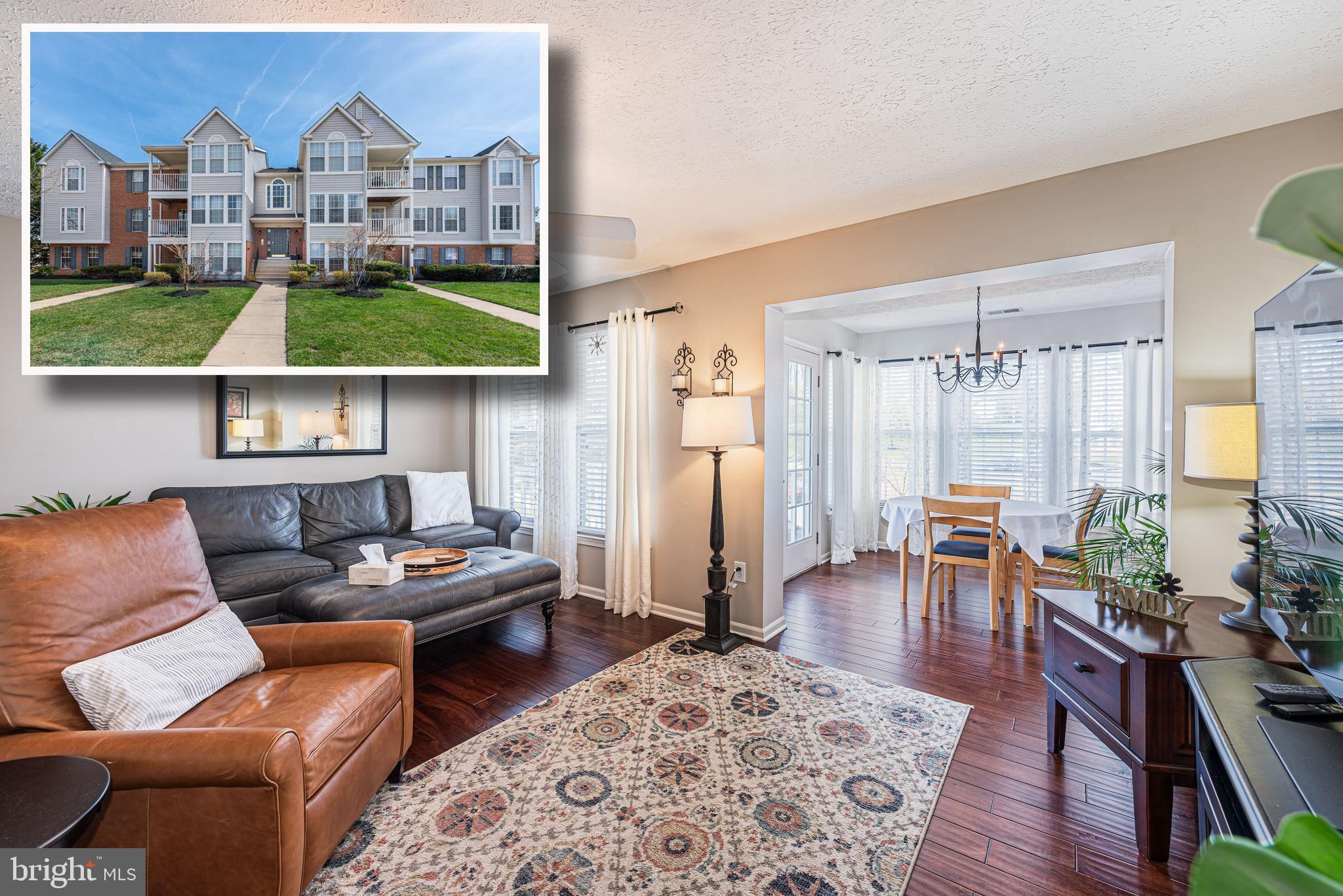 METICULOUSLY MAINTAINED UNIT IN THE DESIRABLE SOUTHFIELD COMMUNITY!  Features include a spacious living room and dining area with wood flooring and tons of natural light, an updated kitchen with ss appliances, a Primary bedroom suite with a full bath and a 2nd bedroom with a hall bath, in unit laundry, a private covered balcony, and 1 car assigned parking.  Location can't be beat - minutes from White Marsh Mall, The Avenue, tons of shopping, and convenient to major roadways!  Pack your bags and move right in!