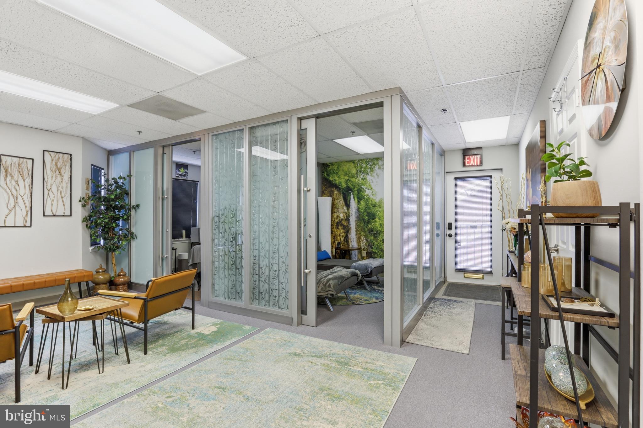 Strategic Location & Property Highlights
Located in the vibrant heart of Laurel, this 850-square-foot suite provides a premier professional presence with a versatile layout that balances efficiency and high visibility. Currently functioning as a tranquil wellness and massage studio, the space can easily be adapted for a specialized firm or personal services business and is situated close to major transit routes. This strategic location offers the clear advantage of being just steps from a busy retail corridor, diverse dining options, and essential local amenities.