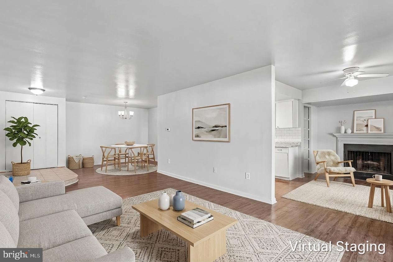 This three-bedroom, two full bath, condo is located in the convenient Heritage Green Condominiums with assigned parking, community pool and more. This light and bright unit features a living room/dining room combination with sliding door to a large balcony, spacious galley kitchen with new appliances and a separate eat-in area & wood-burning fireplace, large primary bedroom with walk-in closet and primary bath, two additional bedrooms with excellent closet space and more. Both bathrooms include a ceiling heat lamp for this chilly mornings. Conveniently located close to major thoroughfares, public transportation, shopping, restaurants, recreation and more, this home is a must see! Brand new carpet installed in all the bedrooms and floors have been professionally cleaned.