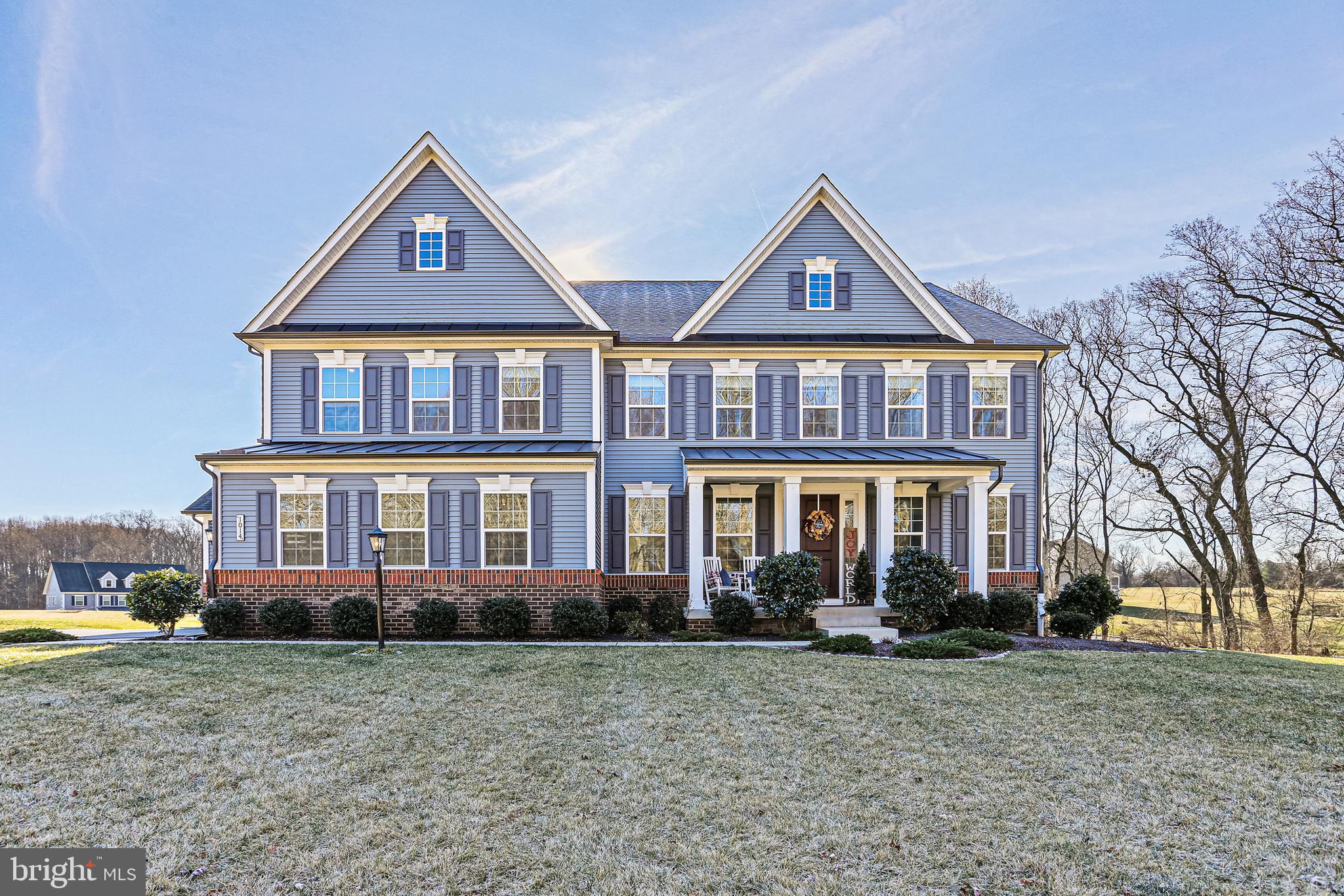 A rare opportunity awaits to become the proud owner of this extraordinary residence, meticulously crafted by NV Homes in the esteemed Walker Meadows community of Sykesville. Nestled against the picturesque backdrop of Patapsco State Park, this collection of Estates Single-Family Homes provides a harmonious blend of luxury and natural beauty, seamlessly connected to major thoroughfares for convenience.  Step into modern elegance with the Stratford model, boasting 5 bedrooms, including an office/den, and 5.5 baths. The inviting open-concept layout flows effortlessly through formal and casual dining areas, revealing a gourmet Chef's Kitchen with a central island, farm sink, a supersized walk-in pantry, a side entrance area and 7-inch plank floors on the Main Level.  

Upstairs, the upper floor unveils four (4) generously proportioned bedrooms, each paired with ample walk-in closets and private baths, ensuring comfort and privacy for every member of the household. The lower level adds to the allure with a tastefully finished Rec Room, a 5th bedroom with a full bath, and an indispensable bonus room – offering flexibility and functionality.

Don't miss out on this exclusive chance to embrace luxury living in a home designed for both sophisticated entertaining and everyday comfort.