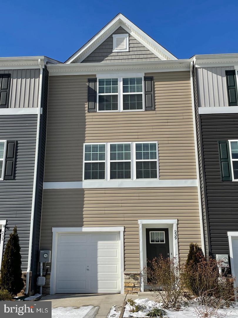 Excellent townhome in Berkeley Ridge Community, All levels are finished. In Entry level: Great Recreation room (You can use as 4th Bedroom), 1/2 bath & walkout to back yard. Main level: Very wide open Kitchen concept design with Granite counter tops & Stainless Steal appliances, breakfast nook with very large Living room. with Half bath.  Also Excellent Gazebo with a Fence for you to relax/ do Barbeques. Awesome LVP flooring thru the first 2 levels. In the Top level:  Owner’s Suite with Primary Bath and Walk-in Closet. And two other Bedrooms fits for children Bedrooms / office rooms. Laundry in Unit on Bedrooms 3rd level. One car attached garage with additional driveway parking & community overflow lots. It is good community with easily accessible to I-81, Route 9, Walmart, other shopping centers, schools, Urgent care center, Medical center and Much more.. This Rental won’t last more time.