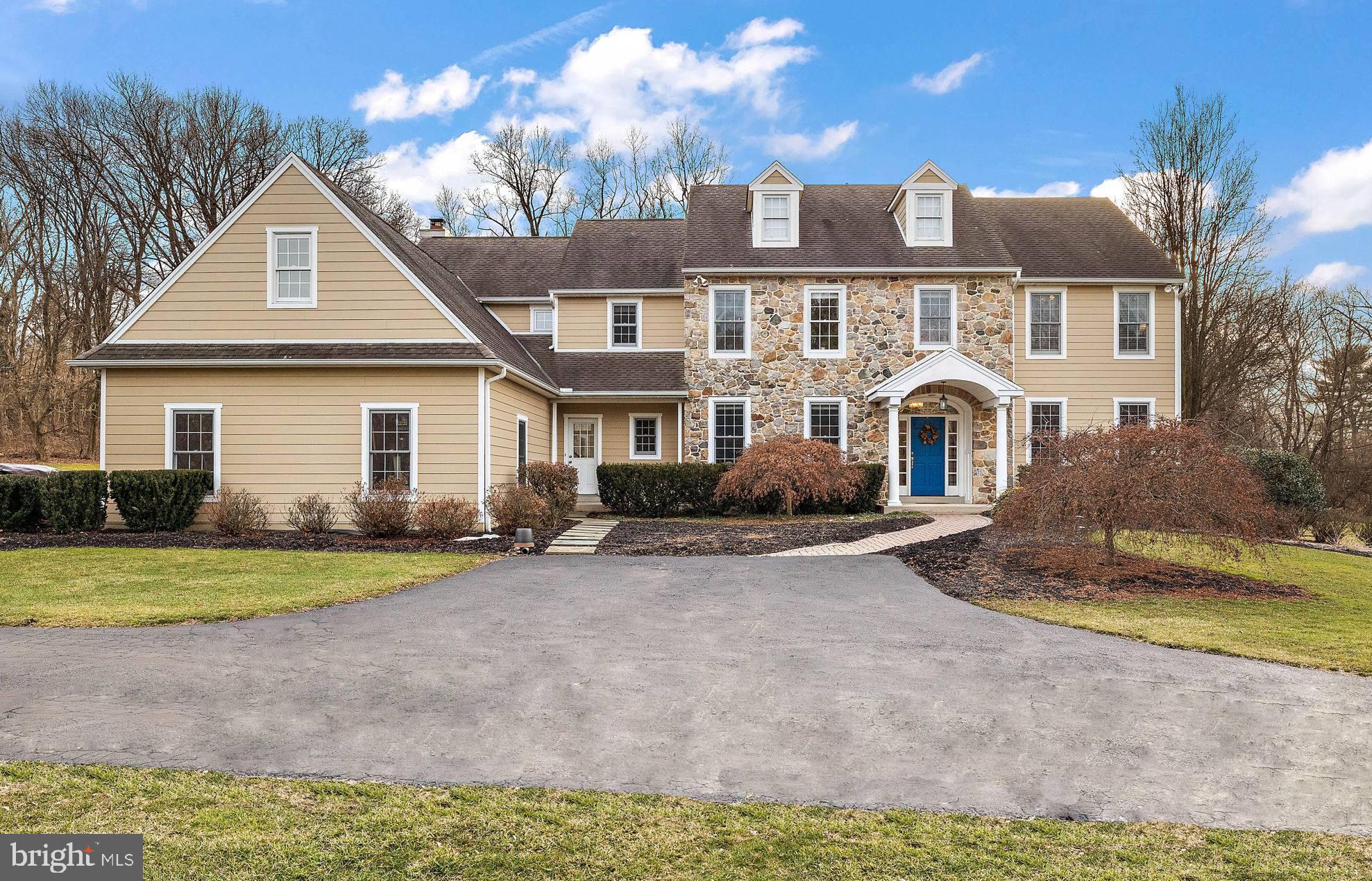Welcome to 6 Houndstooth Lane! This 4 bedroom, 4.5 bathroom home is nestled within the serenity of 2 acres of meticulously landscaped grounds  in the heart of Chester County. This property is conveniently located near Lancaster, the Main Line, Philadelphia, and within the highly sought-after Owen J. Roberts School District. This exquisite property boasts unparalleled amenities, including a heated saltwater pool and built-in hot tub. Crafted with timeless elegance, this custom built Colonial-style residence spans 4,100 square feet across the first and second floors, with an additional 1,100 square feet of finished basement space. Throughout the main level, soaring 9-foot ceilings complement the refinished hardwood floors, evoking a sense of grandeur and warmth. Upon entry, guests are welcomed into a grand foyer extending from front to back, adorned with atrium doors that lead to an expansive brand new 1200 sq ft, pressure treated rear deck. The dining room exudes sophistication with raised panel wainscoting and triple crown molding, while a convenient Butler's Pantry offers ample cabinetry and elegant ceramic tile flooring. The gourmet kitchen is a chef's delight, featuring Maple and Cherry Shaker style cabinetry, stainless steel appliances, including a double oven and gas cooktop, and a spacious center island with a built-in sink. A cathedral ceiling graces the breakfast room, creating an inviting atmosphere, with an atrium door leading to the patio. The Great Room captivates with a River Stone raised wood-burning fireplace (that can easily be converted to gas if preferred) and a dramatic cathedral wall of windows, seamlessly connecting to the kitchen through an arched passageway. Additionally, a sitting room with double pocket doors offers versatility as a potential fifth bedroom or guest suite, and leads to a sunroom with an abundance of natural light. The main level also features a powder room and access to the spacious, 3-car attached garage. Continue your tour upstairs via the extra-wide main staircase which leads to the luxurious Master Bedroom retreat, complete with a tray ceiling, dual walk-in closets, and a spa-like ensuite bathroom featuring dual Cherry vanities, an oversized Jacuzzi, and a large shower stall. Three additional bedrooms, including a princess suite and a Jack & Jill bathroom arrangement, provide ample space for family and guests. The lower level offers endless entertainment possibilities, featuring an additional living area, potential for a gaming room, and a walk-up exit to the garage. Add an additional bathroom to the basement with ease with the rough in plumbing already existing. There is an unfinished bonus room above the garage that can easily be turned into a recreation room, additional bedroom, or large home office. With meticulous attention to detail and an array of luxurious amenities, this distinguished residence offers the epitome of refined living and endless opportunities. Schedule your showing today!