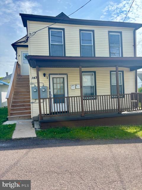 Investor alert! This duplex, located centrally in Frostburg has many new updates, great rental history, and a second paved parcel for off street parking.  The over/under units have 2 bedrooms each,  separate electric meters, new roof in 2021, new outdoor stairs to unit #2 and this unit also has new kitchen cabinets, granite counter and washer dryer.  Please allow 48 hour notice when scheduling but don't miss this great opportunity!