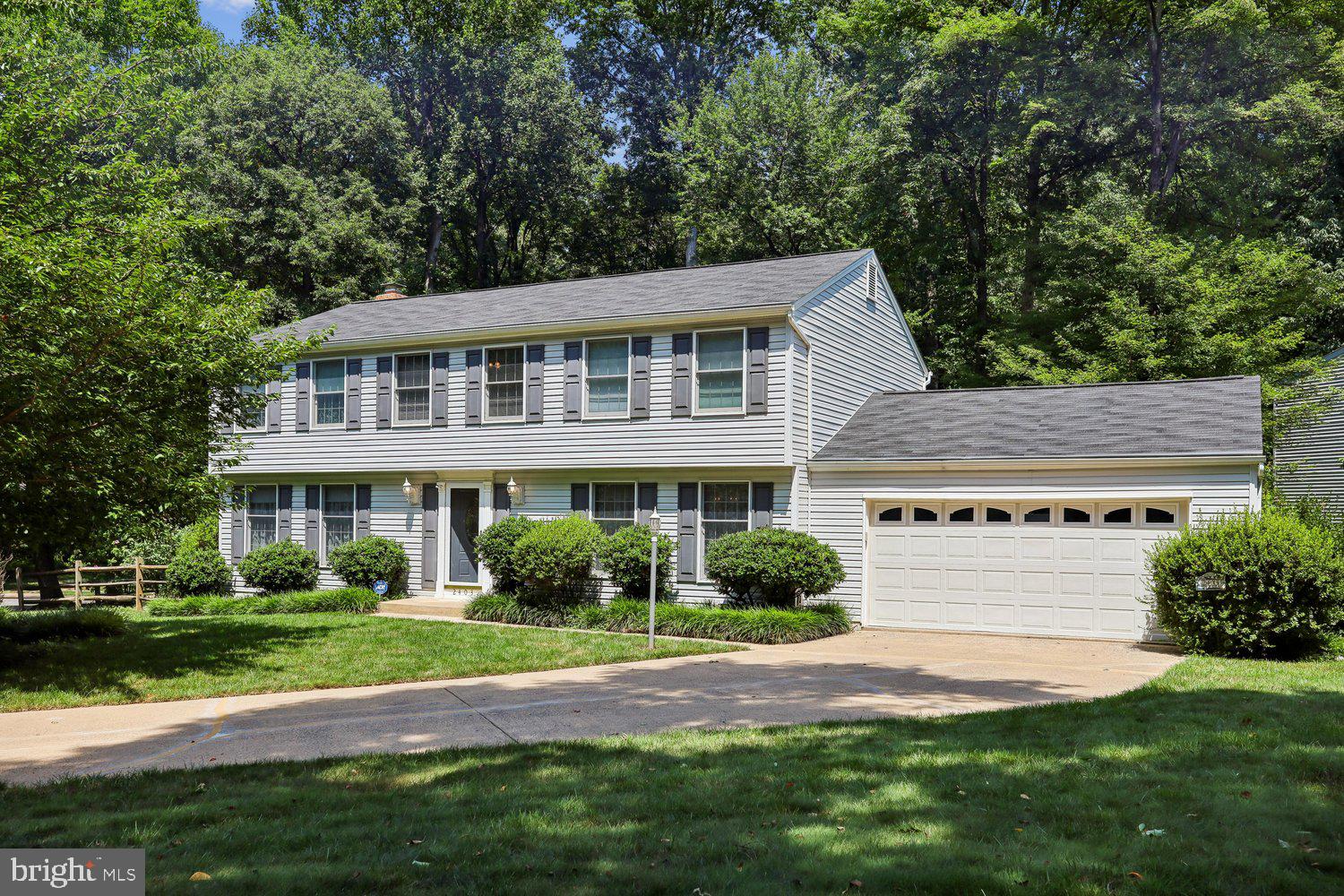Lovely Single family home nestled in a quiet Cul-de-Sac.  Beautifully landscaped yard.  Close to all that Reston wonderful  Rec Centers- Hunters Wood is very close within just minutes away.  Walk to Park and ride from the neighborhood.  Home is large, lovely and ready for your own personal touches.  Updates include majors items, such as.  Roof 2015, 2021 HVAC, Trek deck 2019, Hot Water heater 2023, New Electric Panel 2025, Gutter guards 2009, Carpets 2015
Pool table , Bar and Kitchen island do not convey.