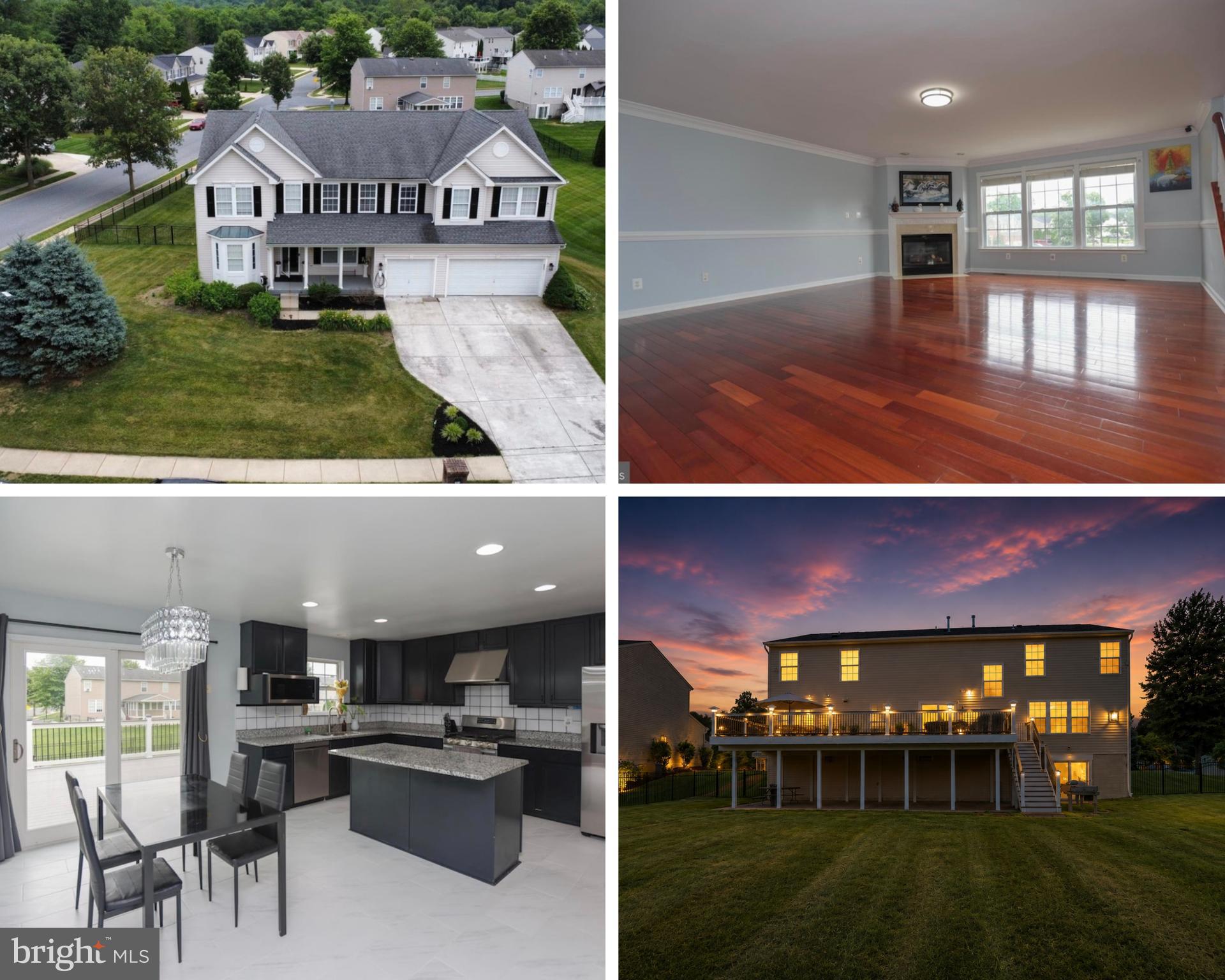 Welcome to 1813 Charolais Ct, a beautifully updated home offering over 6000 square feet of finished space with 6 bedrooms, 5.5 bathrooms, and a highly functional floor plan designed for comfortable living and entertaining.

As you enter, you're welcomed by a stunning office on the left, professionally converted in 2024 and featuring custom-built storage and added privacy:perfect for working from home. To the right is a spacious formal dining room that comfortably accommodates eight or more guests for gatherings and special occasions.

The heart of the home features a large family room with a cozy fireplace and convenient powder room nearby. The open-concept kitchen includes granite countertops, refreshed cabinetry, stainless steel appliances, a new backsplash, updated flooring that extends into the dining area, and a bright breakfast nook. A generously sized pantry provides ample storage for food, small appliances, and kitchen essentials.

The main level also includes a private in-law suite with a full bathroom, ideal for guests or multi-generational living.

Upstairs, a spacious loft serves as a versatile secondary living area. The upper level offers three generously sized secondary bedrooms with walk-in closets, including a Jack-and-Jill bathroom setup, along with a luxurious primary suite featuring a large bedroom, spa-like bath, and an oversized walk-in closet.

The finished basement expands the living space with a massive recreation room, a full bathroom, a private guest bedroom with a closet, and an additional finished room that can be used as a home theater, gym, playroom, hobby room, or potential seventh bedroom.

Major updates include fresh paint throughout (2024), removal of all popcorn ceilings, new refrigerator, microwave, dishwasher, washer and dryer, a new backsplash, garbage disposal, updated kitchen flooring, and a dual HVAC system with one unit replaced in 2024. Outdoor improvements include a new deck built in 2025 with a concrete patio underneath, a brand-new fence installed in 2026, and a garage refreshed with a durable epoxy floor coating. Garage also features custom built storage racking and shelving systems providing exceptional space for tools, seasonal items and household storage.

This move-in-ready home combines exceptional space, modern updates, and versatile living areas in one of Bel Air's desirable locations.