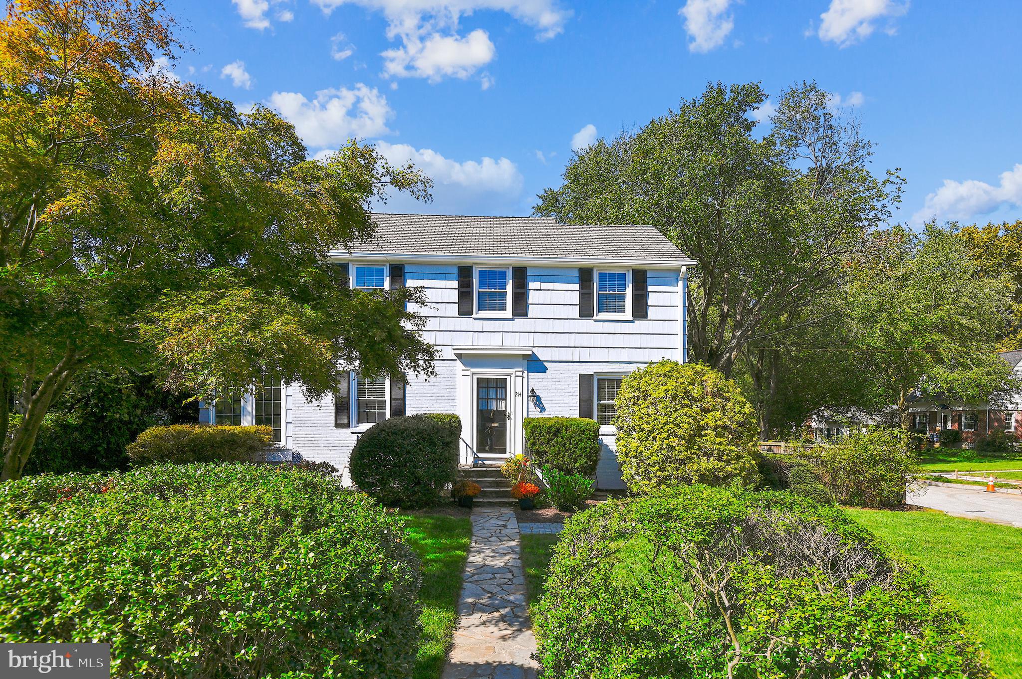 Come view this attractive 4 brm – 2 full bath Colonial on a corner lot w/ a family rm addition in the storybook neighborhood of Armagh Village. The 1st level consists of a living rm w/ a wood burning fireplace; a dining rm with decorative moldings which opens to a spacious family rm w/ access to the fenced rear yard; a kitchen w/ Corian countertops, good cabinet storage, a breakfast bar & stainless steel appliances; a 4th bedroom/den w/ an ensuite bath including tile flooring & a glass shower stall + a three season porch w/ flagstone flooring & 2 walls of windows round out this level --- The 2nd floor consists of three bedrooms, one full bath + an attic access --- The lower level has a carpeted recreation rm/fitness area w/ painted paneled walls; a separate 17’ storage room + a utility room w/ laundry facilities & access to the rear yard --- Enjoy the exterior of the property w/mature shrubbery, a spacious rear patio and a fenced, private rear yard. This home is conveniently located to all services, the Towson & Hunt Valley business districts & neighborhood schools.