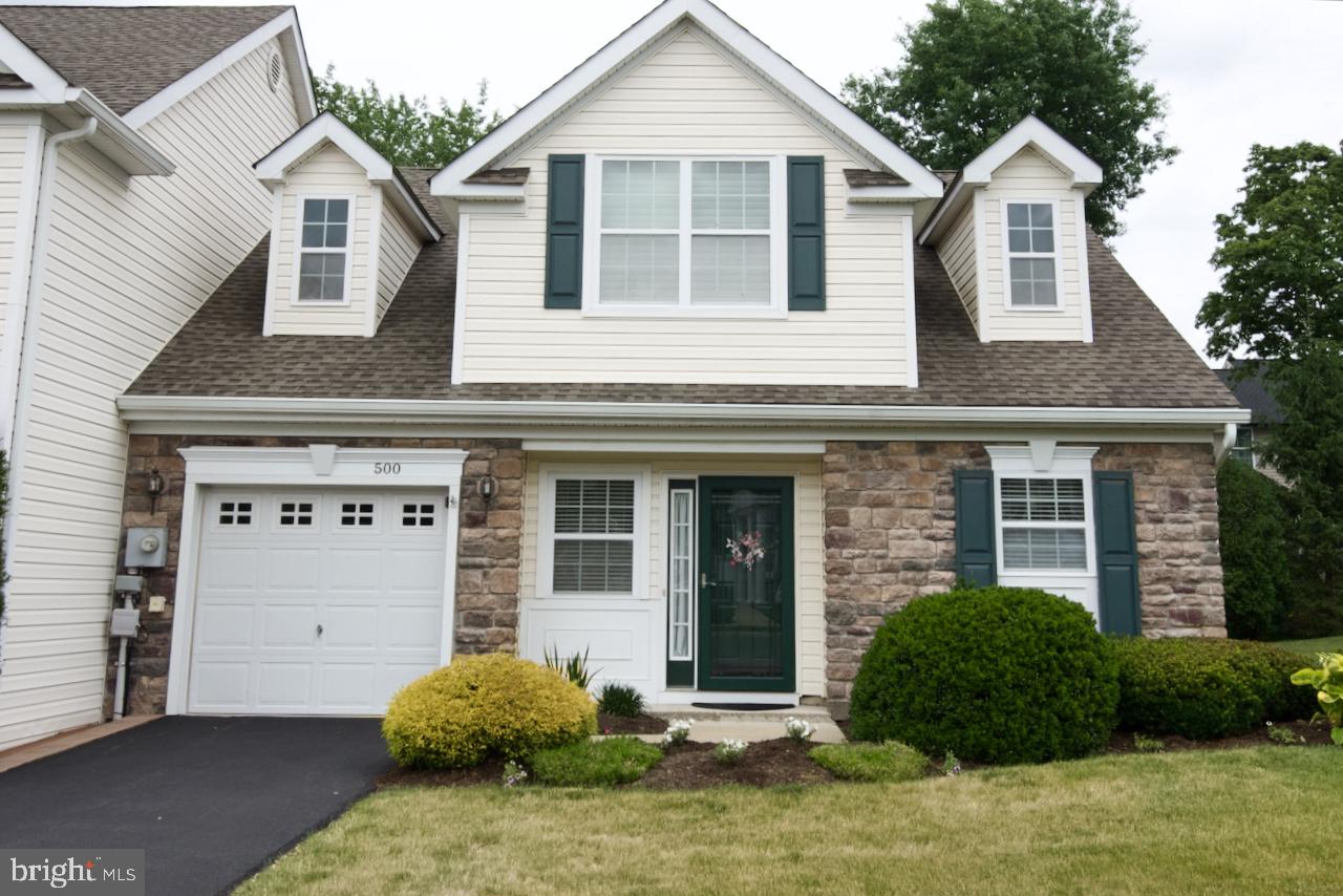 Pride of ownership is evident in this beautiful end-unit Townhome in the Village at Maidencreek.  This popular Edgewood model features a large Living/Dining Room with new engineered hardwood flooring and sliders that open to a nice Patio.  Adjacent to the Living/Dining Room is a beautiful 31-Handle Kitchen with Corian countertops and stainless appliances. There is an oversized Primary Bedroom Suite  with upgraded full-Bath and walk-in Closet.  A first-floor Laundry and half-Bath complete the main floor. 
 Upstairs is a second Bedroom with a large walk-in Closet. A full Bath and a great Loft/Family Room complete the upper level. A 1-car Garage finishes the A package. This home has been meticulously cared for with new engineered hardwood flooring, carpeting, paint & plantation shutters. Adjacent to the home  is the Community Center featuring a large  public area, Kitchen, Billiards Room, Exercise Room and Locker Rooms. The Village of Maidencreek is an upscale Over-55 community of 110 Townhomes in a beautiful country setting between Reading & Allentown.