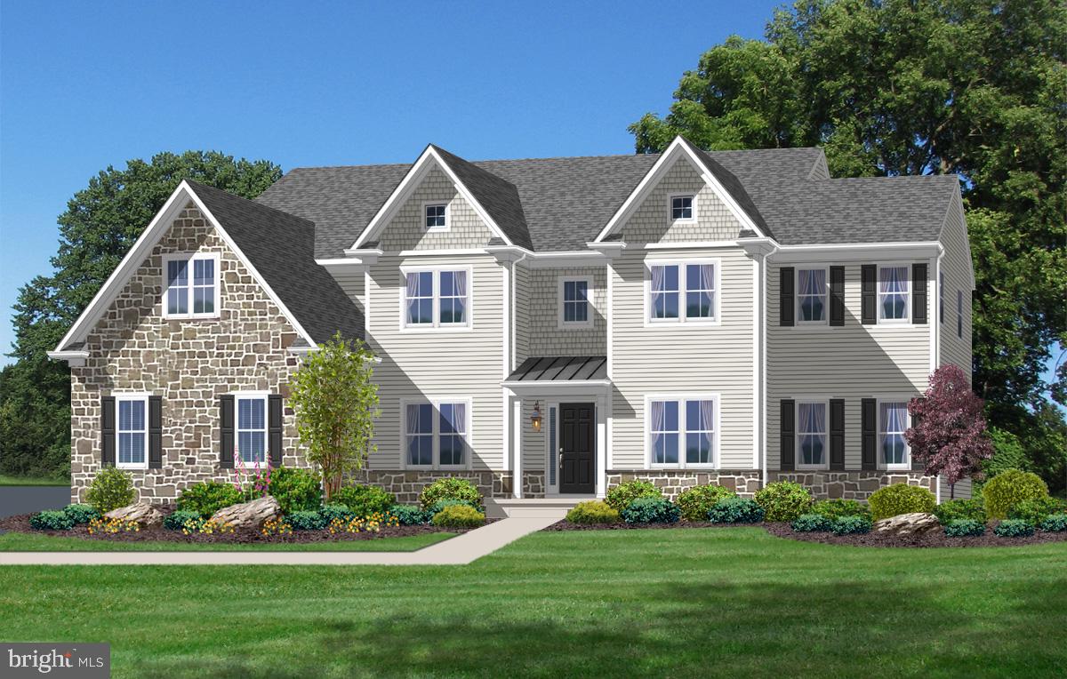 Located in highly sought-after Valentine Estates in Wissahickon School District, this custom built estate home features 6 bedrooms, 5 bathrooms, and over 6,200 square feet of thoughtfully designed living space. Situated on a premier lot in a tree lined neighborhood with no thru traffic, this home is close to scenic preserves, walking trails, and some of the best dining Blue Bell has to offer. First floor features include 10' ceilings, 8' doors, site-stained white oak flooring, extensive millwork, a Kountry Kraft custom kitchen with Thermador appliances, a 10+ foot island and a walk-in pantry. The second floor includes an expansive primary suite with a multi layered octagonal trey ceiling and his and her walk-in closets. The primary bathroom has a curbless walk-in shower with dual shower heads, water closet and 10'+ double bowl vanity.  In addition to the primary suite, the second floor has four additional generously sized bedrooms, each with ample closet space that are serviced by three separate bathrooms.  Photos are of another recently completed project by the builder.  Please inquire for additional information including floor plans, renderings, and a full list of features.