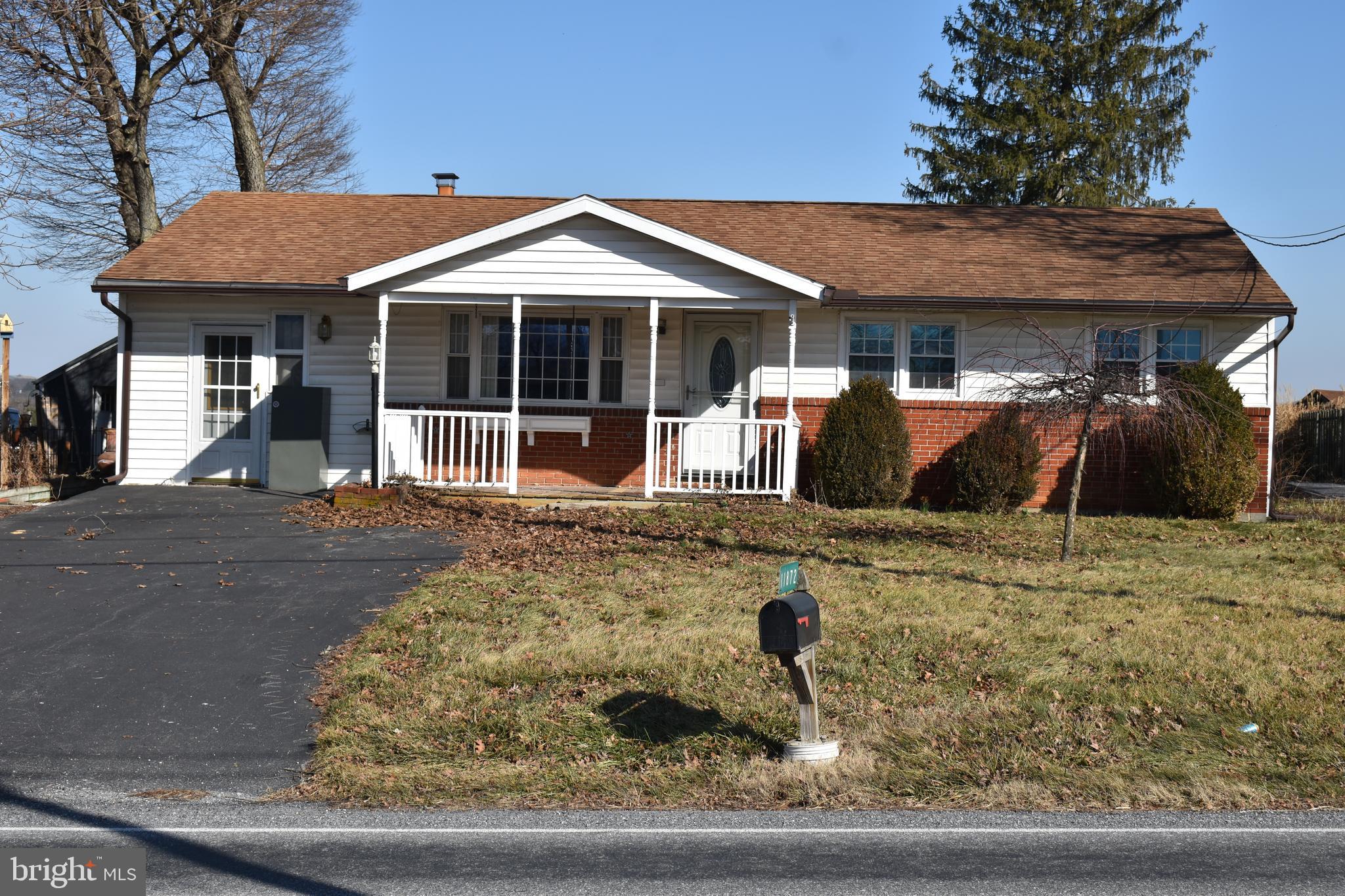 Pets allowed in this beautiful rancher 4 bedroom, 1 full bath home with large combination 1 car garage/storage shed.  Full kitchen with furnished appliances and dining room area Sunroom and full unfinished basement.  Washer and Dryer furnished. Well water and on-site septic. Tenant pays electric, fuel oil and misc. utilities.  $1700/mo plus $1700 security deposit. (One time $250 fuel oil deposit) and $150/mo pet deposit.