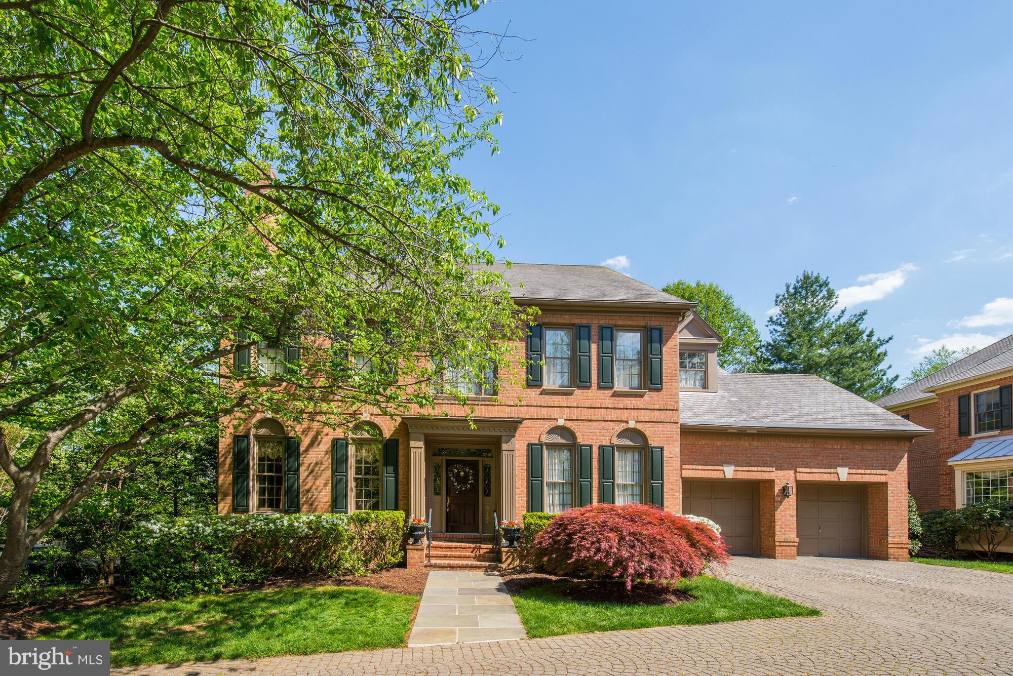 Beautiful views on 3 sides of this home plus a large backyard!  Terrific, fully updated Prescott "A" model spectacularly renov. w/the Kitchen open to the FR! High ceilings, very sunny exposure.  Serene Mstr Suite w/Sitting area, Gojus marble Mstr Bath w/jetted shower/soaking tub, 2 huge walk-in closets. Four BRs up or 3 + a study.  Au Pair or Guest Suite in daylight, walk-out lwr lvl. Home Theater