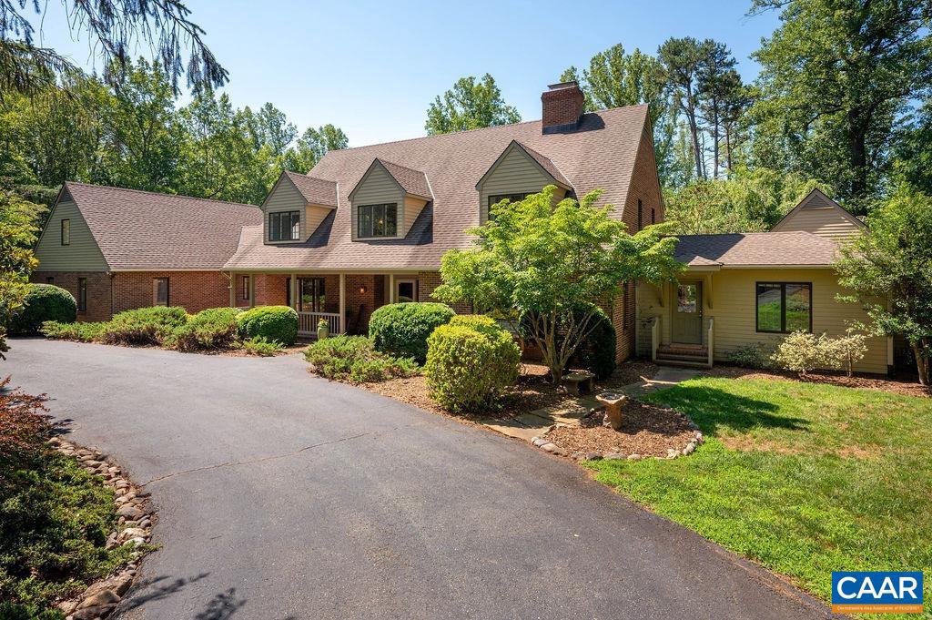 This custom Smith & Robertson, brick & cedar Cape is located on a quiet cul-de-sac in the beloved Waverly neighborhood, just 21 mins to C'ville & UVA. Located in the popular Ivy Elementary district, Waverly offers miles of private roads for walking & biking. The exceptional homesite enjoys southern exposure, mature landscaping, tiered, level lawns & picturesque trail leading to a year-round stream w/ private beach. The main home offers 4 bedrooms, 4.5 baths PLUS an architect-designed guest wing w/ its own private entrance on the main level. Ideal for guests, nanny or multigenerational living, the guest wing offers a full kitchen, living & dining areas, bedroom, full bath & unfin. basement for storage. The impressive Arts & Crafts kitchen features soapstone counters, custom inset cherry cabinets, slate backsplash, island w/ seating & stainless appliances including 5-burner gas cooktop & double wall ovens. You'll love the luxuriously renovated primary bath, inviting sunroom, 2 wood-burning fireplaces, 3-car garage w/ EV charger, home office & SO many character-rich details! Improvements include: 2 heat pumps (2026), encapsulated crawl w/ dehumidification, water heater & fabulous new deck - perfect for enjoying the idyllic setting!,Cherry Cabinets,Granite Counter,Soapstone Counter,Wood Cabinets,Fireplace in Family Room,Fireplace in Living Room
