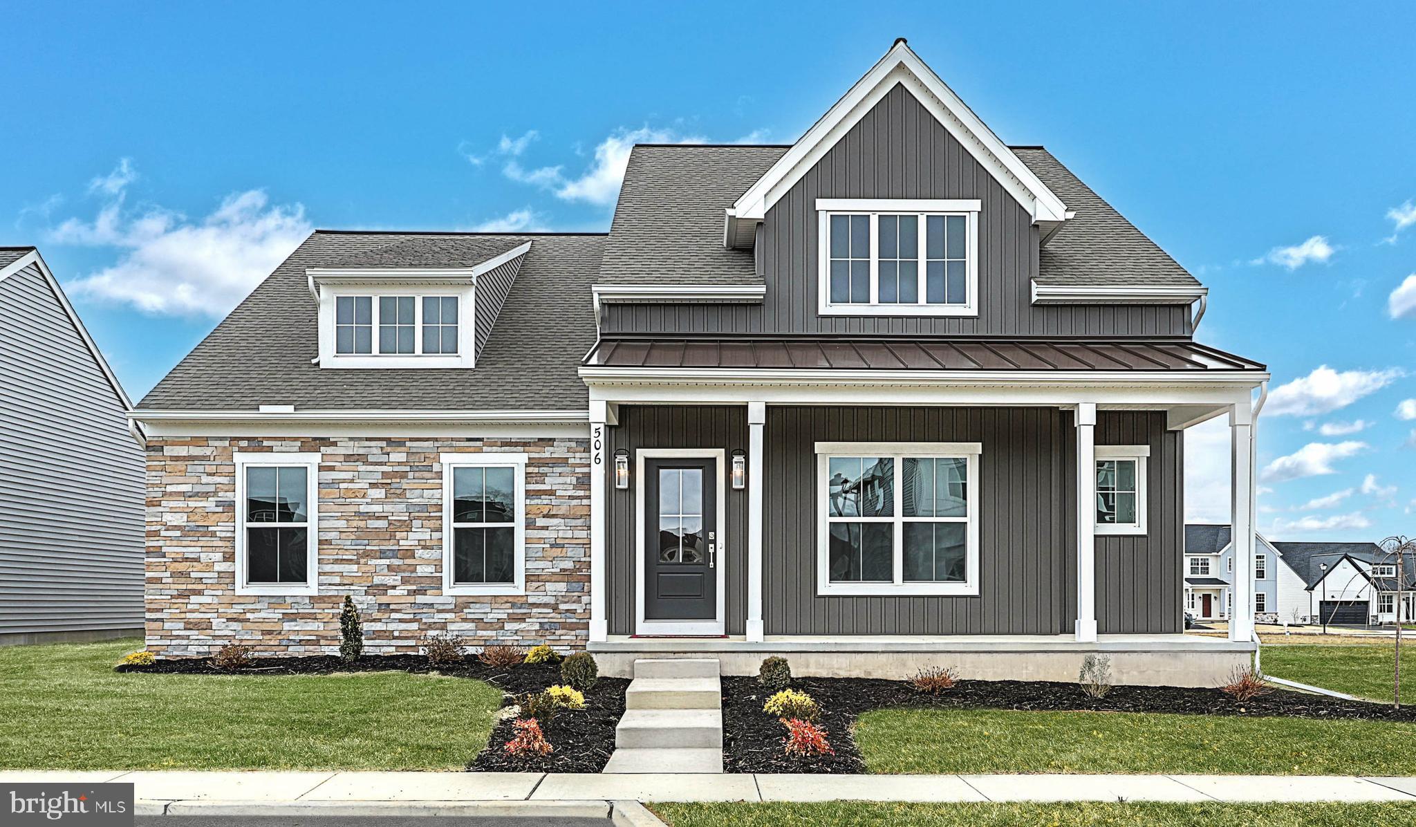 This charming 2-story home in our Legacy Park community includes a welcoming front porch, 2-car, rear load garage with mudroom entry and 9’ ceilings on the first floor. Stylish vinyl plank flooring flows throughout the main living areas. To the front of the home is a flex space that can be used as an office, bedroom, or other versatile space. The kitchen is well-appointed with upgraded appliances and cabinets, quartz countertops with tile backsplash, and a large center island that opens to the dining area. The living room has a gas fireplace with stone surround and offers access to the rear patio. To the left of the home, the owner’s suite boasts an expansive closet and private bathroom with double bowl vanity and tile shower. Two additional bedrooms, a full bathroom, and loft space are located on the 2nd floor.