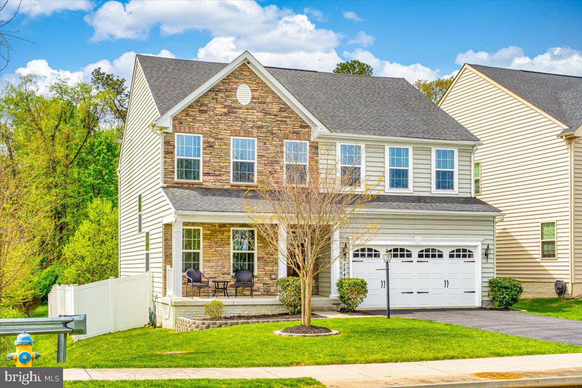 Welcome to this meticulously maintained 4-bedroom, 2.5-bathroom home, built in 2018 and ideally located in a highly sought-after neighborhood with convenient access to top-rated schools. From the moment you step inside, you'll be impressed by the fresh, modern updates and thoughtful design throughout. The main level features brand-new luxury vinyl plank flooring that adds both style and durability, while the upper level boasts all-new plush carpeting for added comfort. Freshly painted from top to bottom, the home offers a clean and inviting atmosphere in every room. The heart of the home is the gourmet kitchen, complete with high-end stainless steel appliances, granite countertops, custom cabinetry, and a spacious island—perfect for both everyday living and entertaining. Upstairs, all four bedrooms are generously sized, including a luxurious primary suite with a walk-in closet and private ensuite bath. The finished basement provides a flexible space ideal for a home theater, office, gym, or playroom. Step outside to enjoy the expansive patio and fully fenced backyard—offering exceptional privacy, room for recreation, and the perfect setting for gatherings. With modern construction, meticulous upkeep, and an unbeatable location close to top-rated schools, shopping, parks, and major commuter routes, this home truly has it all.
