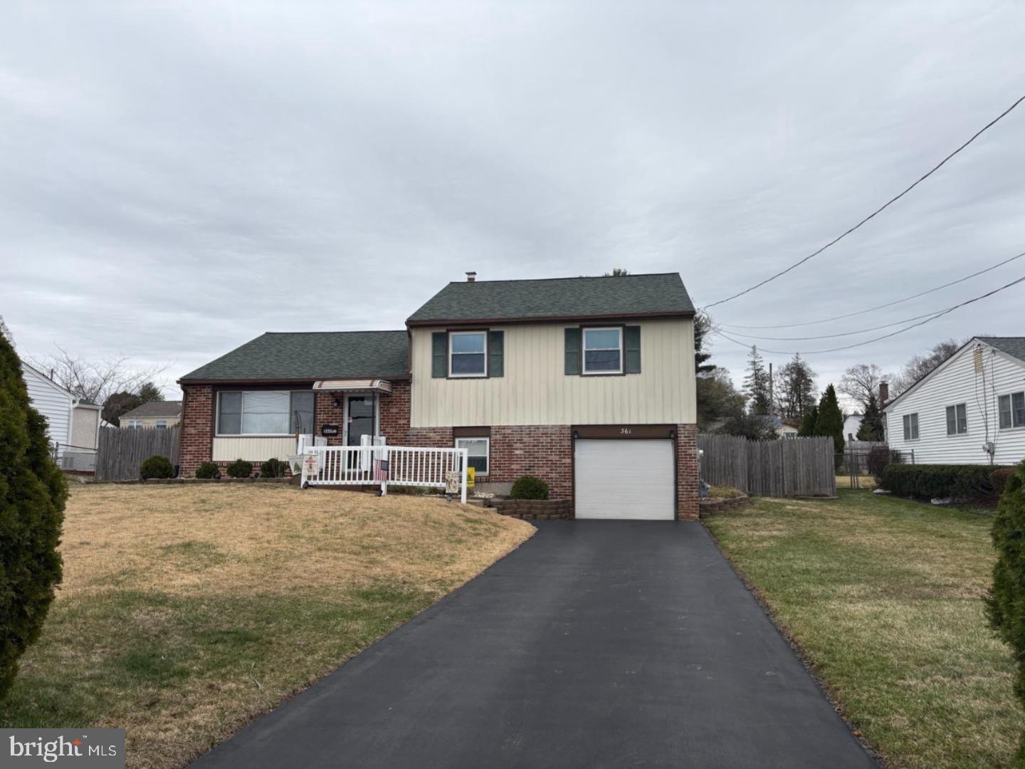 Back on the Market.  The sellers had a family emergency, so they had to remove the listing for a couple of weeks.  Beautiful ,updated,and immaculately clean sought after split level single home in Willow Farms Manor section of Warminster. Upgraded and immaculately maintained home by current homeowners for the last 20 years . Updated throughout including laminate flooring throughout home (no carpets!) including both sets of stairs ( installed 2025), The main level features great sized living room with faux brick accent wall , wainscoting and ceiling fan , dining room with wainscoting and faux brick accent wall with newer door and storm door leading to large rear patio surrounded by privacy shrubs and rear yard, updated kitchen with newer cabinets, ceramic tile floor, and upgraded appliances with new garbage disposal, new dishwasher, upgraded stove and under the cabinet microwave (2025) , The upper level features three nice sized bedrooms all with newer ceiling fans ( one bedroom currently used as a fitness room), updated hall bath with , brand new vanity, upgraded tiles, fixtures and brand new window glass along with additional linen closet. All bedrooms have newer blinds, faux brick accent walls , bead board paneling all recently painted in neutral colors. A hall linen closet completes this level. The lower level has a family room with faux stone accent wall with real stone surround for wood stove or fireplace, very large mudroom/ laundry room with shelving , closet currently used as pantry, and additional space for storage, updated half bath and access to fully fenced yard with 6 ft. wood privacy fence ( complete fence was purchased by homeowner -not a shared fence) and large shed. This home also has all major mechanical upgrades including newer roof (2018), HVAC unit, (2015) water heater (2021). All exterior and interior doors have been replaced along with storm doors, all blinds throughout home, all fixtures inside home, exterior shutters, garage door, and opener with extra wide driveway freshly seal coated (2025) along with updated tilt in windows with transferable lifetime warranty. Home is move in ready for the new owners. 

Some main and lower level furniture available for additional purchase .

Excludes :family room refrigerator, curtains and curtain rods, electric wood stoves. 
Includes : kitchen refrigerator, mudroom freezer,  newer washer and dryer