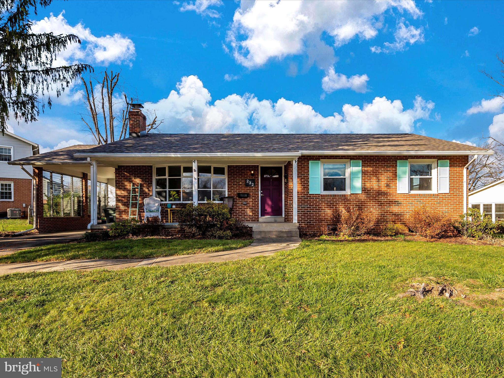 Perfectly located with easy access to downtown Frederick, shopping and major commuter routes, this well maintained home provides convenient one level living that offers beautiful wood floors and 3 generous sized bedrooms, 2 full baths, a dining room with open access to the kitchen and a well-lit living room with a wood burning fireplace! The kitchen has nice workspace, stainless appliances and a sink with a window above it to enjoy views of your nicely landscaped .295 acre lot. The HVAC system was replaced in 2022 so no worries staying warm in the winter and cool in the summers. The roof was replaced in 2020 and all of the double hung windows were replaced in approximately 2017. Additionally, the primary bath was updated in approximately 2016 with a granite counter, ceramic tile floor and ceramic shower. The lower level currently serves as a home gym  with painted floors and walls and also provides great storage, the laundry and walk-up access to the backyard. Nothing to do here but move in!