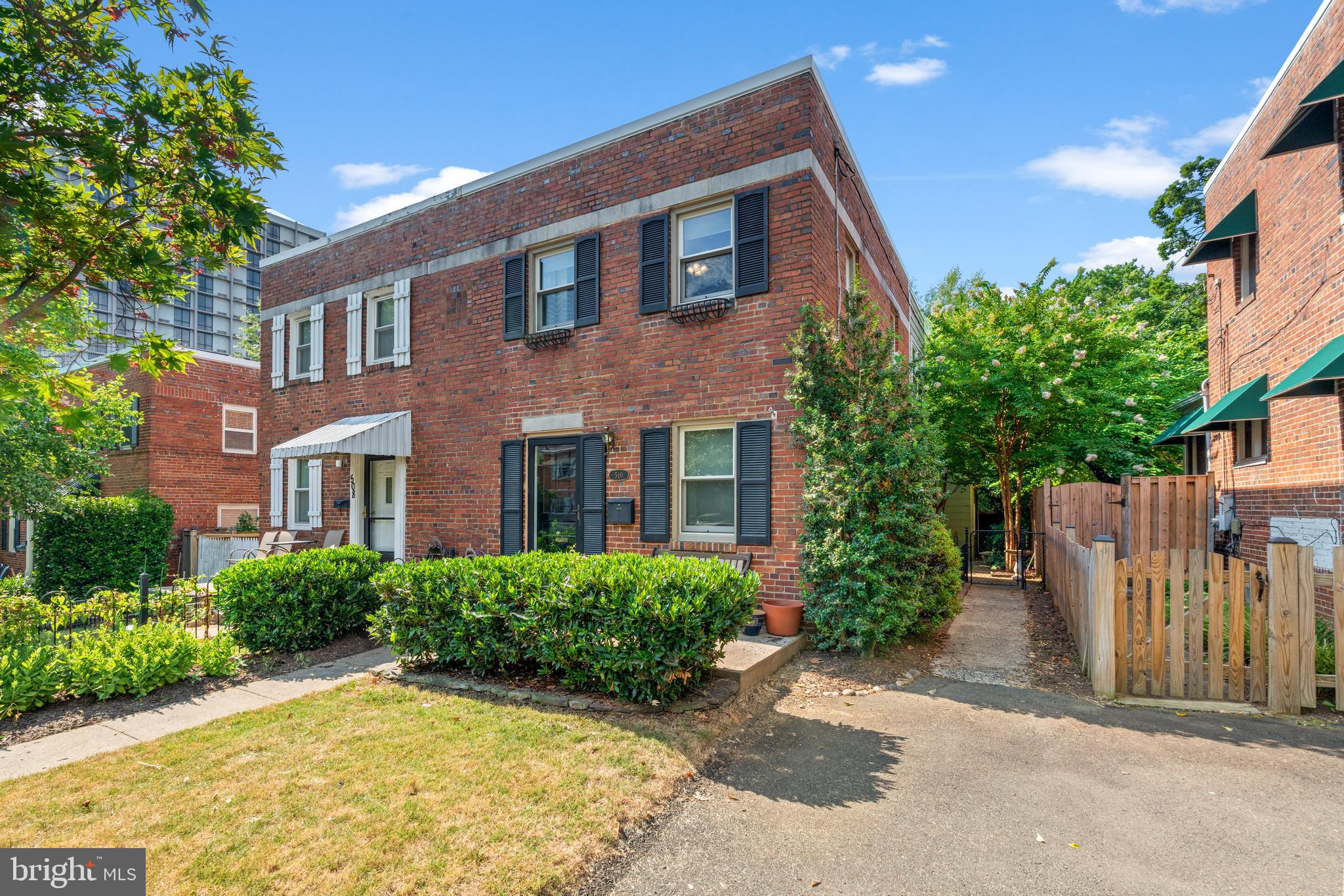 Expanded, character-filled, all-brick semi-detached home in sought after Aurora Hills. An oversized, inviting front stoop and patio is ideal for a morning cup of coffee or an evening refreshment. Entryway leads into a charming living room with an arched entryway into the formal dining room. The renovated kitchen features white cabinetry, granite countertops, and stainless-steel appliances. The kitchen is open to the breakfast room with a full wall of south-facing windows overlooking the private, tranquil backyard. Main level also includes a coat closet, built-in shelving, food pantry and a convenient powder room. Upper-level features two bedrooms and a stylishly renovated hall bathroom. Expanded primary bedroom features dual closets, is large enough for a king-sized bed and an additional sitting area and built-in shelving. Primary bedroom overlooks the backyard through abundant windows and has a private entry with a spiral staircase to the deck. Private entry lower level could double as a semi-private separate apartment, featuring the third bedroom and renovated second full bathroom. Lower level also includes laundry room, a wet bar and extra storage and utility space. A beautiful, fully fenced backyard features a large deck, a lush, mature garden and a two-level shed. Two-level shed has electricity, a second fridge, abundant storage space and nearly endless possibilities for hobbyists, workshop needs and more. This home has been wonderfully maintained and renovated, including recent upgrades such as a brand-new HVAC (2026), electrical panel (2025), sump pump (2025), roof (2023) and more. Driveway parking for one car and abundant, permitted street parking for additional vehicles. Supreme location within the most convenient neighborhood throughout the entire D.M.V. – Zero stoplights to Washington D.C., close to Metro, schools, shopping, dining and grocery stores including Whole Foods. Easy access to the Pentagon, Amazon’s new National Landing HQ2 Headquarters, Virginia Tech Innovation Campus, proximity to I-395 and much more!