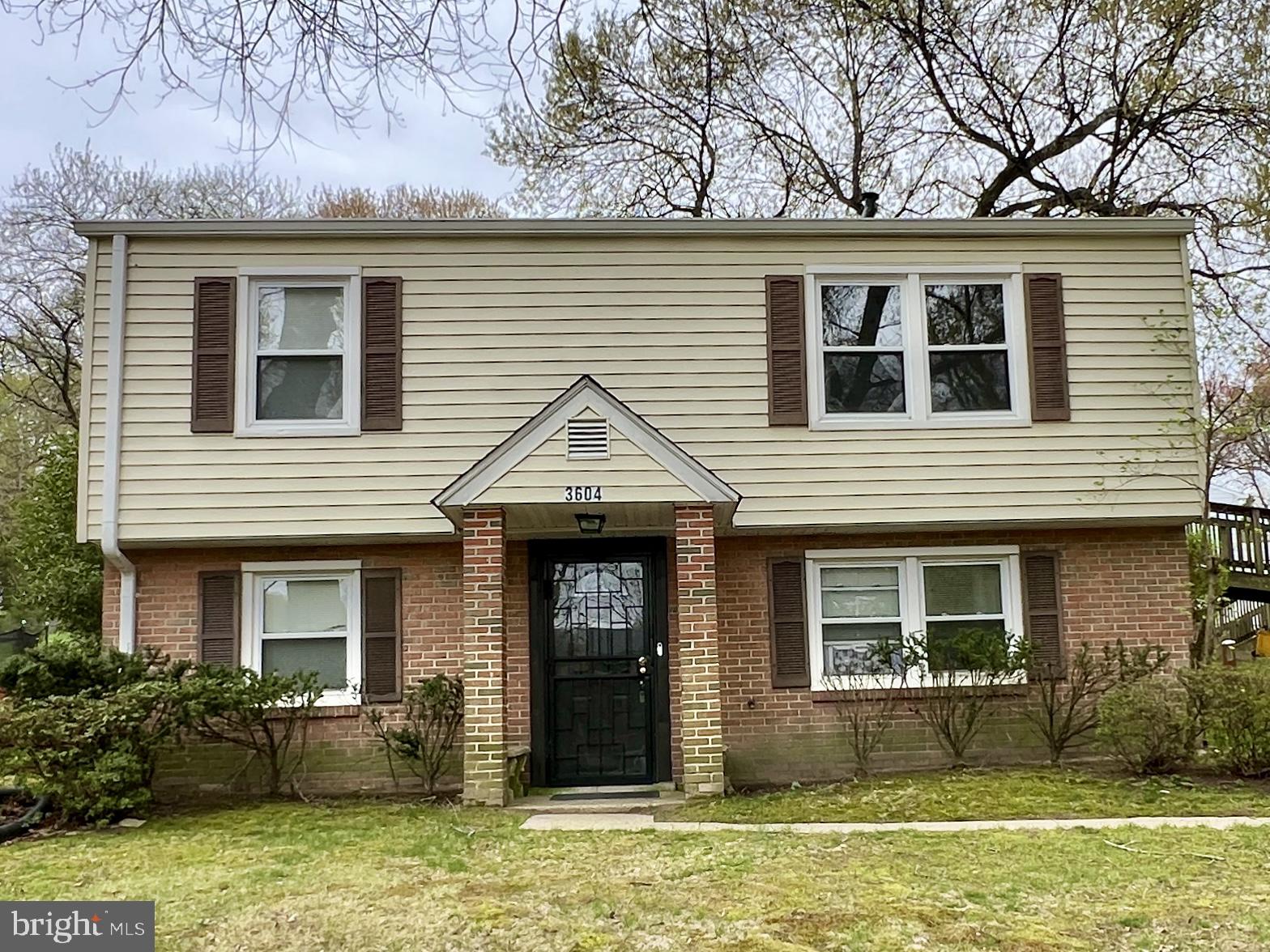 Great opportunity to own in the Marlboro Meadows Subdivision! This home features 4 bedrooms, 1 full bathroom, and 1 half bathroom. The main entrance is the partial basement, including 2 bedrooms, a half bathroom, a living room, and a laundry/utility closet. The upper floor has the kitchen, 2 bedrooms, and a full bathroom, as well as an exit in the kitchen to the side stairs. This property offers easy access to Flower Hill Shopping Center, schools, businesses, and major commuter routes such Crain Hwy and Pennsylvania Ave.