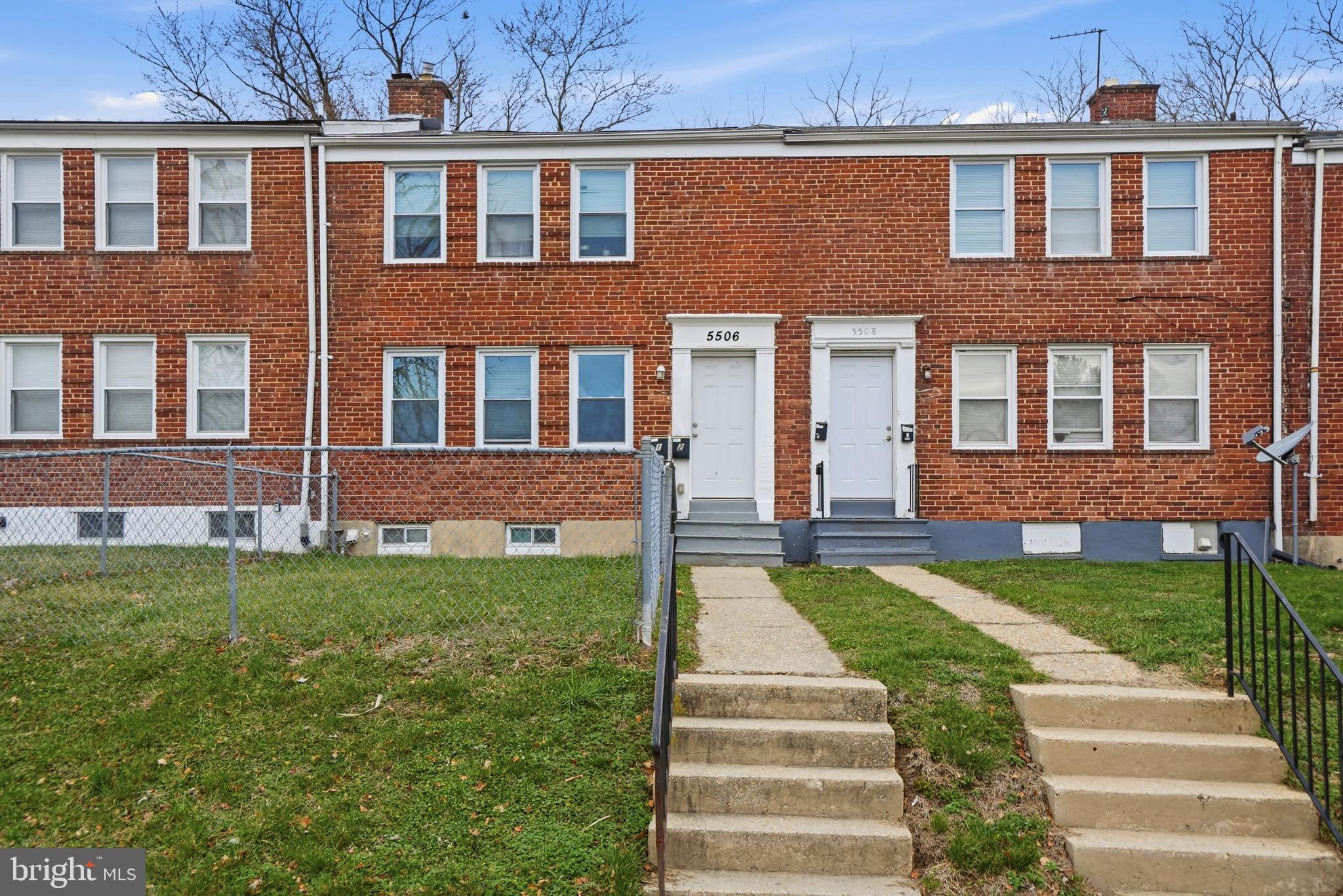 Great opportunity to own an updated two-unit rowhome, perfect for investors looking to add an income-producing property to their portfolio or for a homebuyer interested in living in one unit while renting out the other. Each unit features a bright and inviting living room with durable LVP flooring, leading into a spacious kitchen with abundant cabinet storage, granite countertops, and stainless steel appliances. Both units offer two comfortable bedrooms with carpet and a full bathroom with a tub/shower combination. The basement provides shared laundry and additional storage space for convenience. The property is separately metered and equipped with two HVAC systems and two water heaters, offering efficiency and flexibility for both units. Both the front and backyard are fully fenced, providing private outdoor space. Conveniently located near Belvedere Avenue, York Road, Northern Parkway, and Belvedere Square with easy access to shopping, dining, and everyday conveniences, this property offers a fantastic opportunity for both investors and owner-occupants alike.
