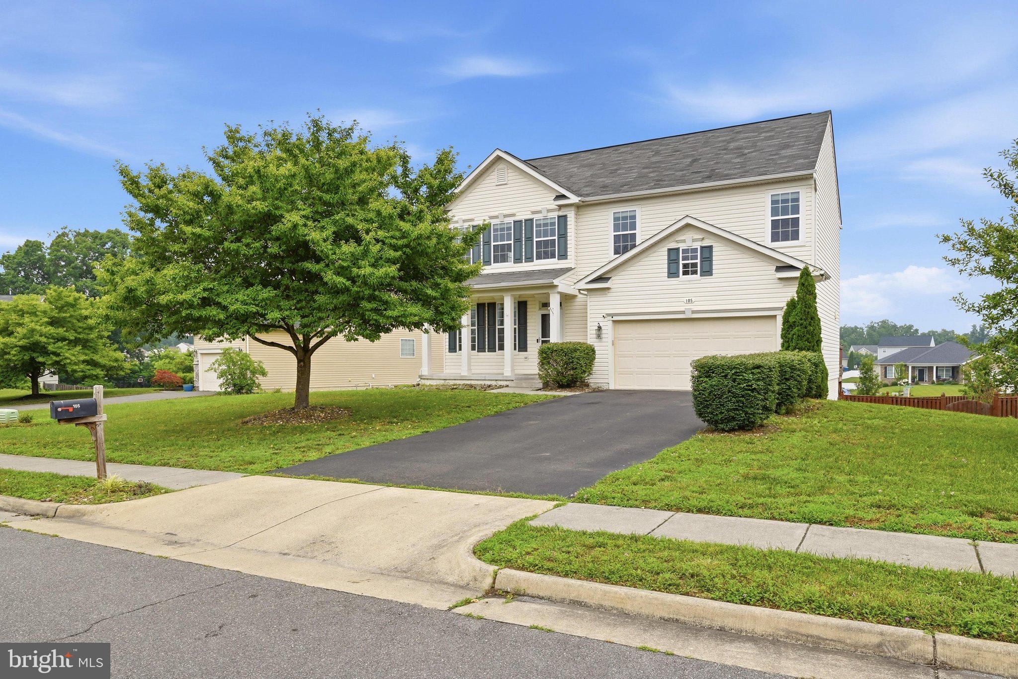 Located in sought-after Wakeland Manor, this Colonial-style home is set on a generous corner lot of 0.33 acres. The property features front and rear yards, providing a backdrop for outdoor gatherings or quiet moments. Sidewalks meander through the community, enhancing the neighborhood's walkability and charm. Step inside to discover a thoughtfully designed interior that spans 2,790 square feet. The fully finished basement, complete with a full bathroom and bedroom and walkout access, offers endless possibilities for entertainment or relaxation. The main living area features a gas fireplace with glass doors, perfect for creating a welcoming ambiance during cooler evenings. The spacious deck and patio invite you to enjoy outdoor living. The community pool, complete with a fenced-in area, provides a refreshing escape on warm days, while the nearby tennis and pickleball courts cater to the active lifestyle. Wakeland Manor is not just a home; it's a lifestyle. The community amenities include a clubhouse, basketball courts, and tot lots, fostering a sense of camaraderie among residents. With common area maintenance, snow removal, and trash services included in the association fee, you can spend more time enjoying the finer things in life. This residence features five bedrooms and three and a half bathrooms, ensuring comfort and privacy for all. The upper-floor laundry adds convenience, while the laminate plank flooring enhances the home's aesthetic appeal. $5,000 buyer closing credit for acceptable offers. Selling As-Is. HVAC replaced in 2021.