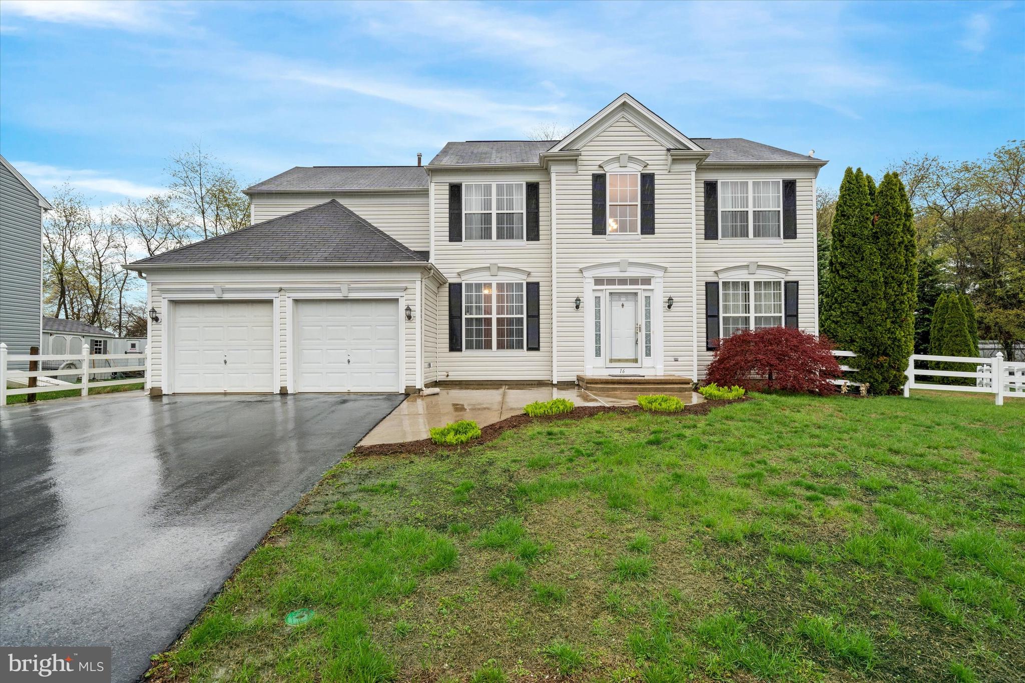 Welcome to this well cared for Colonial-style home located in the desirable community of Cricklewood in the town of Middletown, DE. This spacious property boasts 4 great size bedrooms and 3.1 bathrooms, ideal for comfortable living. Potential 5th bedroom and a full bath is located in the fully finished basement, and offers its own private entry! 
Upon entering, you will be greeted by an inviting sitting room, which flows into a spacious dining room. Gourmet Eat in Kitchen features granite counters, stainless island cooktop and plenty of counter space. Right off the kitchen is the living room, with a natural gas fireplace to enjoy on the cold nights. (fireplace is currently turned off but can be turned on per request) Enclosed sunroom is right off the kitchen, perfect for enjoying your morning coffee or relaxing with a good book. Upstairs is a large primary suite with a fantastic closet and a great size primary bath! Top floor is finished off with 3 additional good size bedrooms, hall bath and laundry. Basement is fully finished with tons of room for entertaining, and a potential 5th bedroom, as well as a full bath.The potential 5th bedroom and full bath provide additional living space or guest accommodations. Still plenty of room for additional storage! Step outside to the deck and patio area, ideal for entertaining guests or simply enjoying the outdoors. The property also features a luxurious jacuzzi to unwind after a long day. 
This home backs to trees, offering privacy and tranquility. With no HOA restrictions, you have the freedom to personalize and enjoy your property to the fullest. 
Additional features of this home include central A/C for cooling during the warmer months, 90% forced air heating for comfort in the colder months, and a fireplace for added ambiance. Extra wide driveway can easily accommodate 3 cars!  Don't miss the opportunity to make this beautiful property your own in the sought-after town of Middletown.
