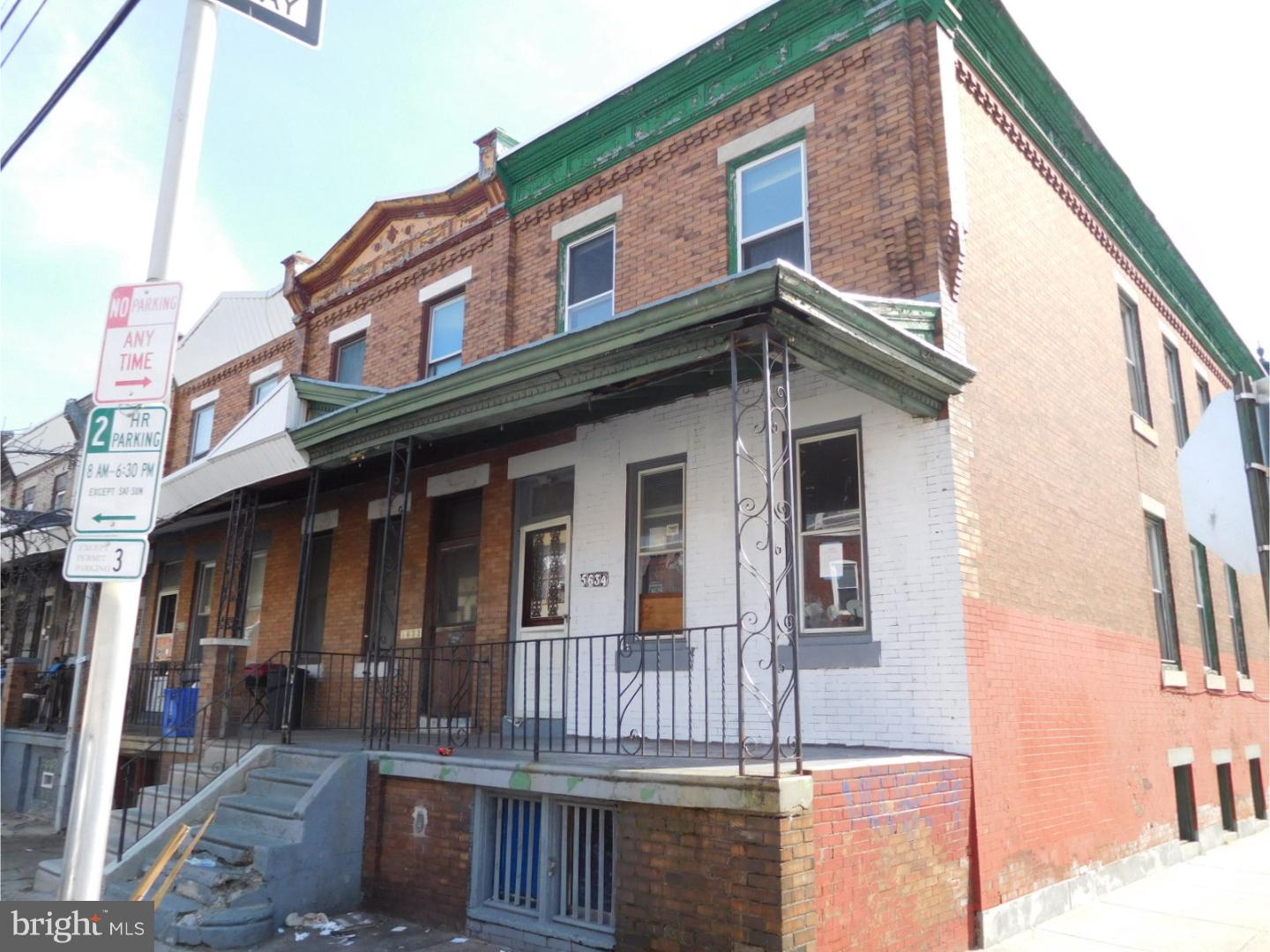 Large corner porch front 4 bedroom 1 full and half bath house that is in good condition, but will need a full rehab. off All offers will be presented, $2,500 certified deposit and proof of funds will be required. AS IS Addendum and buyer will be responsible for u/o.  Cash or hard money financing only. All offers will be presented