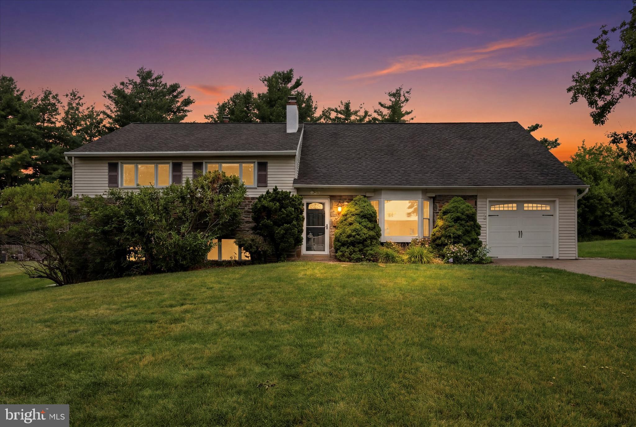 Move right into this beautifully updated 4-bedroom, 3.5-bath single home located in the highly regarded Upper Merion Area School District! This spacious home offers a versatile floor plan, quality updates throughout, and exceptional indoor and outdoor living spaces.  The welcoming living room features hardwood flooring and a beautiful bay window that fills the space with natural light. The formal dining room also offers hardwood floors and elegant chair rail molding, making it ideal for both everyday meals and special occasions. Sliding glass doors lead to a porcelain tile patio and an incredible outdoor entertaining area complete with a custom Tiki bar featuring electric, a wet bar, and a ceiling fan—perfect for hosting family and friends.  The updated kitchen is designed for both style and function, featuring granite countertops, a glass tile backsplash, dark maple soft-close cabinetry, a built-in granite breakfast bar with custom slide-out drawers, a glass-door wine closet, stainless steel sink, built-in microwave, double oven, recessed lighting, and porcelain wood-look tile flooring.  The adjacent family room offers luxury vinyl plank flooring, recessed lighting, a cozy wood-burning fireplace with a brick hearth, wood mantel, and custom built-in shelving. The lower level also includes a convenient powder room and laundry room with utility tub and outside access to the side yard.  The second level features three generously sized bedrooms, all with hardwood flooring. One bedroom is a junior suite which includes its own private tiled bath with a stall shower. A beautifully updated hall bath offers a tub/shower combination with decorative tile accents and tile flooring.  Occupying the entire third level, the private primary suite provides a peaceful retreat with hardwood flooring, its own ductless mini-split heating and cooling system, a huge walk-in closet, and a luxurious en-suite bath featuring an oversized tiled walk-in shower with a built-in bench, double sink maple vanity, and decorative tile finishes.  Additional highlights include a one-car attached garage and an extended paver driveway providing ample off-street parking.  
Ideally located in the heart of King of Prussia, just minutes from King of Prussia Mall, Valley Forge National Historical Park, Heuser Park, top-rated restaurants, shopping, entertainment, and major commuter routes including Routes 202, 422, I-76, and the Pennsylvania Turnpike. Enjoy easy access to SEPTA transportation and Philadelphia International Airport while living in one of Montgomery County's most convenient locations.