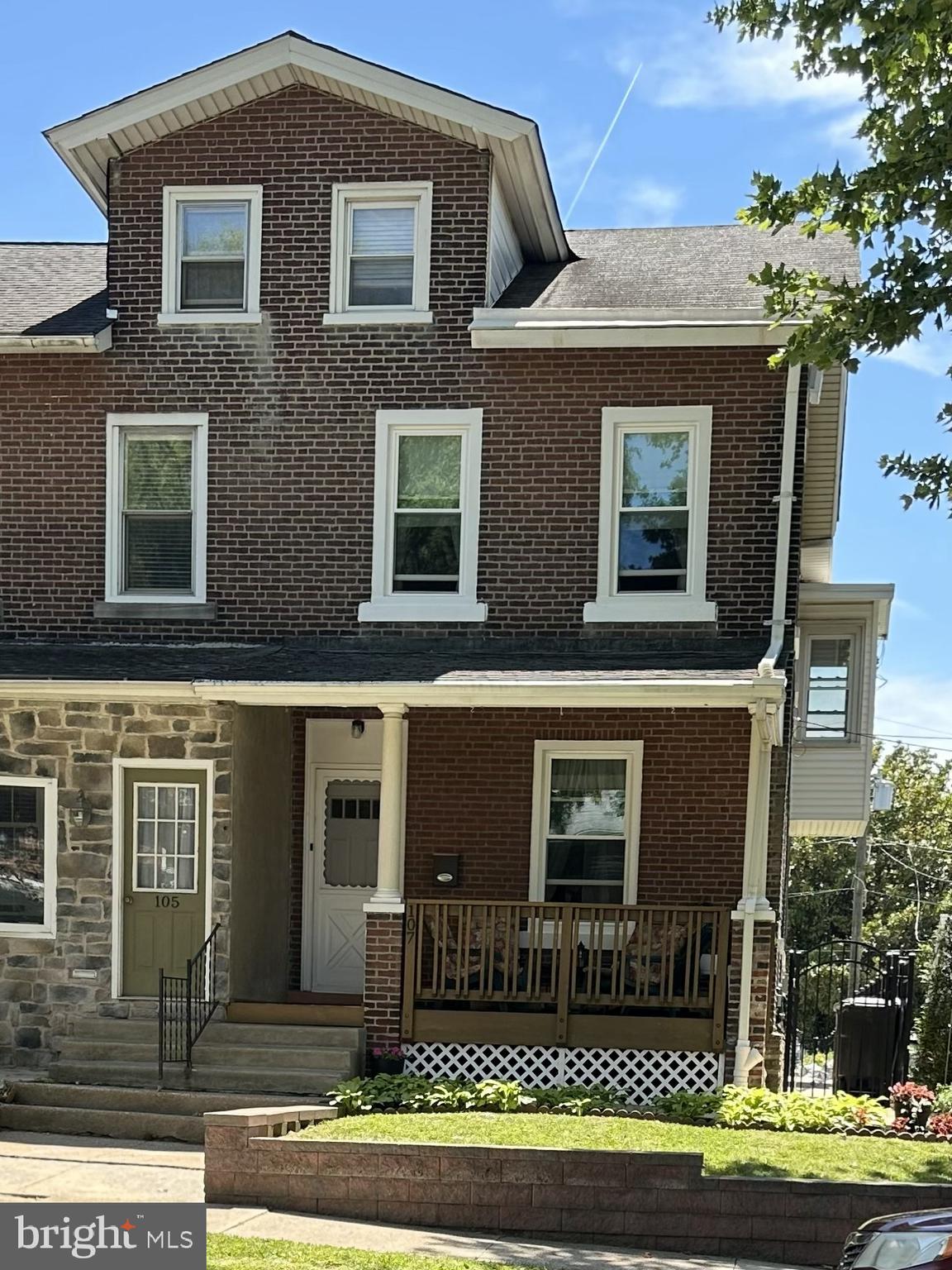 LOCATION LOCATION LOCATION!!! Welcome to your new home at 107 West 10th Avenue, nestled in  the heart of vibrant Conshohocken. This stunning brick residence beautifully blends classic charm with  some modern upgrades waiting for your vision and finishing touches.  Original hardwood floors sit safely beneath the carpeting, ready to be uncovered and polished to perfection. Enjoy the ultimate convenience of a newer,  full bathroom beautifully added to the main level along with a laundry / mudroom. Four Full Bedrooms .Discover three  bedrooms on the second floor, plus a spectacular fourth bedroom tucked away on the private third level. Step outside into your own beautifully fenced-in backyard oasis, perfect for lively summer barbecues, playful pets, or peaceful morning coffee. Live just steps away from Conshohocken's famous dining scene, boutique shopping, parks, and the train station making this a great location for commuters. Schedule your showing today!