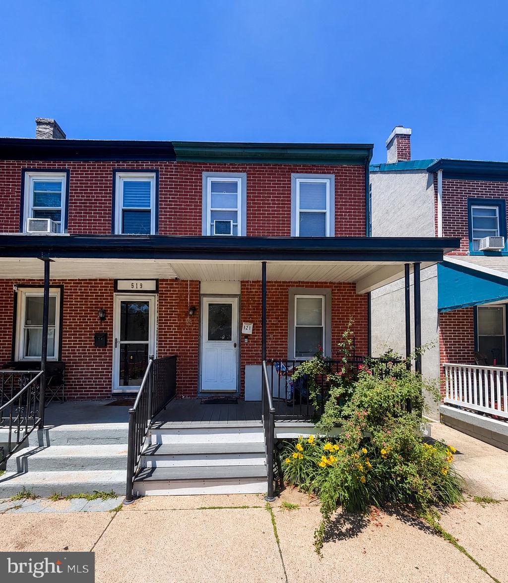 Well-maintained twin home conveniently located near downtown West Chester, providing easy access to shopping, dining, entertainment, and local amenities. The property features a private fenced backyard with a covered patio, storage shed, and off-street parking for two vehicles. A covered front porch offers additional outdoor living space.

The interior includes a spacious living and dining area, a large eat-in kitchen, three bedrooms, and a versatile bonus room suitable for a variety of uses, such as a home office, study, or hobby space. The updated bathroom features a tile floor, vanity, medicine cabinet, and tub surround. Additional storage is available throughout the home, along with a full unfinished basement.

Notable improvements include gas heat and a gas hot water heater installed in 2009, along with newer vinyl replacement windows and added insulation for improved energy efficiency and comfort. This property offers a blend of character and functional updates in a convenient West Chester location.

Room dimensions are approximate and should be independently verified by the buyer.