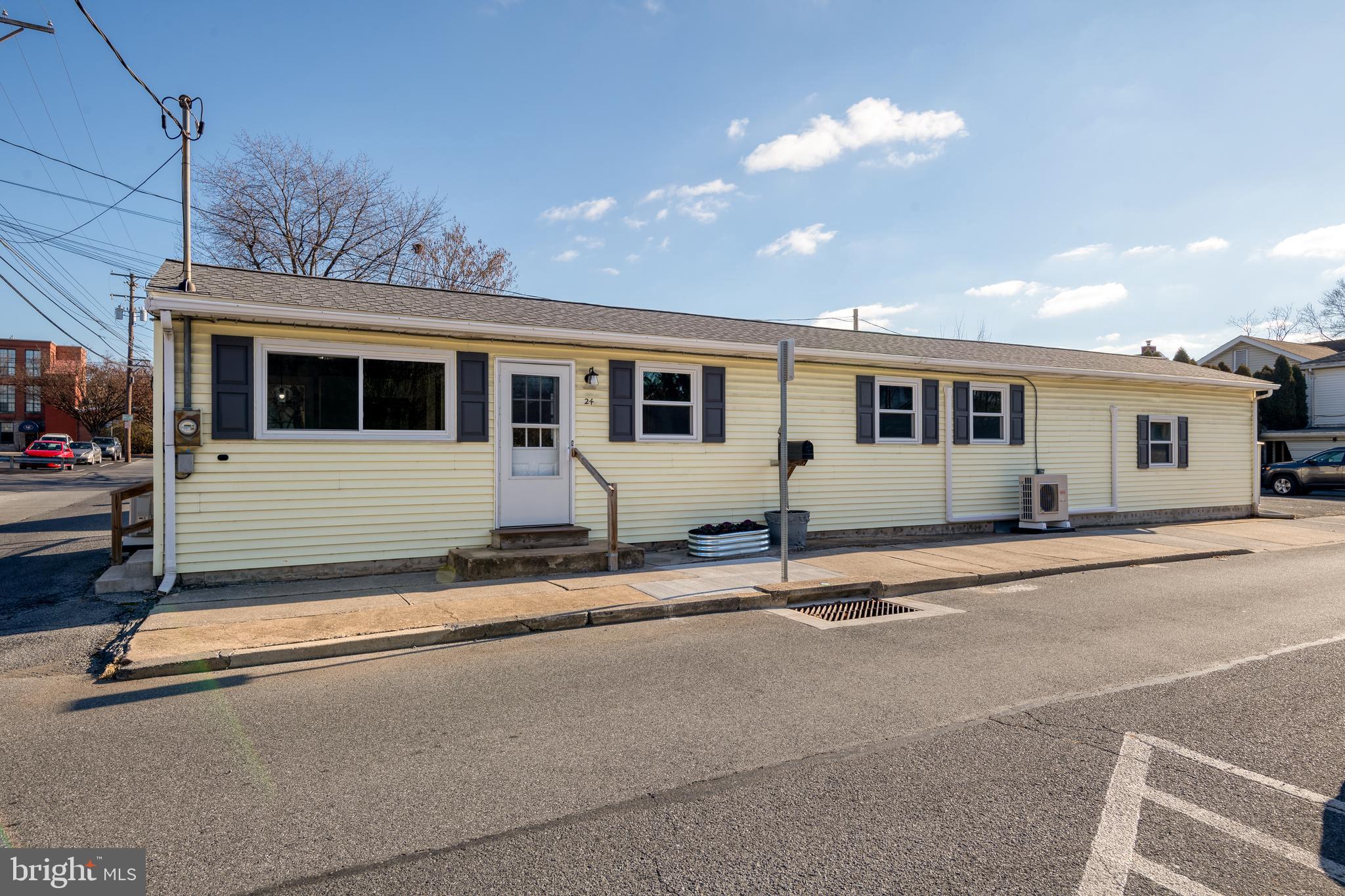 **Seller has received an offer with a response deadline of Jan 9th.  Deadline to submit competing offers is 1/9 at 6 PM. **
Cheerful home boasts multiple major recent improvements including new roof, new windows, and a new mini split system.  Move right into this attractive home complete with durable new plank flooring, fresh paint and inviting wallpaper accents.  Other appealing details include modern lighting fixtures and updated hardware.  The heart of the home is the kitchen and this one shines with new stainless steel refrigerator and new electric stove, clean bright cabinets and cool counter.  Three mini splits (one located in the kitchen and one in each bedroom) keep this home toasty warm in the winter and comfortably cool in the summer.  Convenient main level laundry includes washer and dryer.  Home also boasts ample storage space in the insulated unfinished area that was previously a partial garage.  Additional storage in the useful shed.  Whether you are a first time buyer or looking to downsize to one level living with minimal exterior maintenance, this affordable home located in Annville could be your new corner of the world!  Schedule to tour this  home within walking distance of Annville's numerous amenities including shops, restaurants, and Lebanon Valley College.