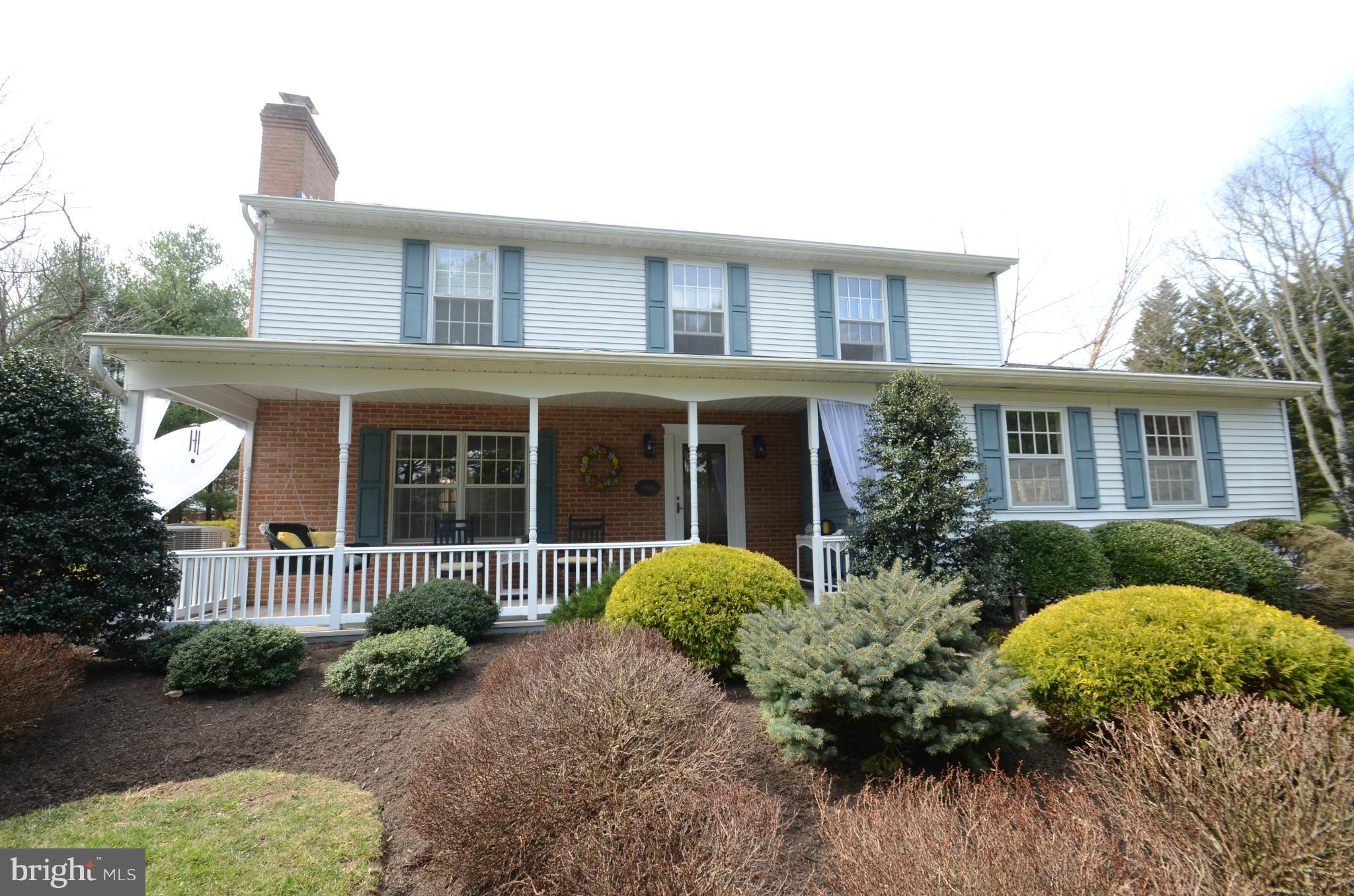 Situated WELL OFF Jarrettsville Pike on a 1.59 acre panhandle lot-Many updates-Shows like a model! Remodeled kitchen w/granite ctops, ss appliances that opens to a 20' fam rm w/FP-22' custom master bath w/walk-in closet, heated floor, dual vanities & large shower-Enjoy outdoor living in the screened-in porch, custom patio or covered front porch-Great play yard-Amish shed-2 car garage & more!!