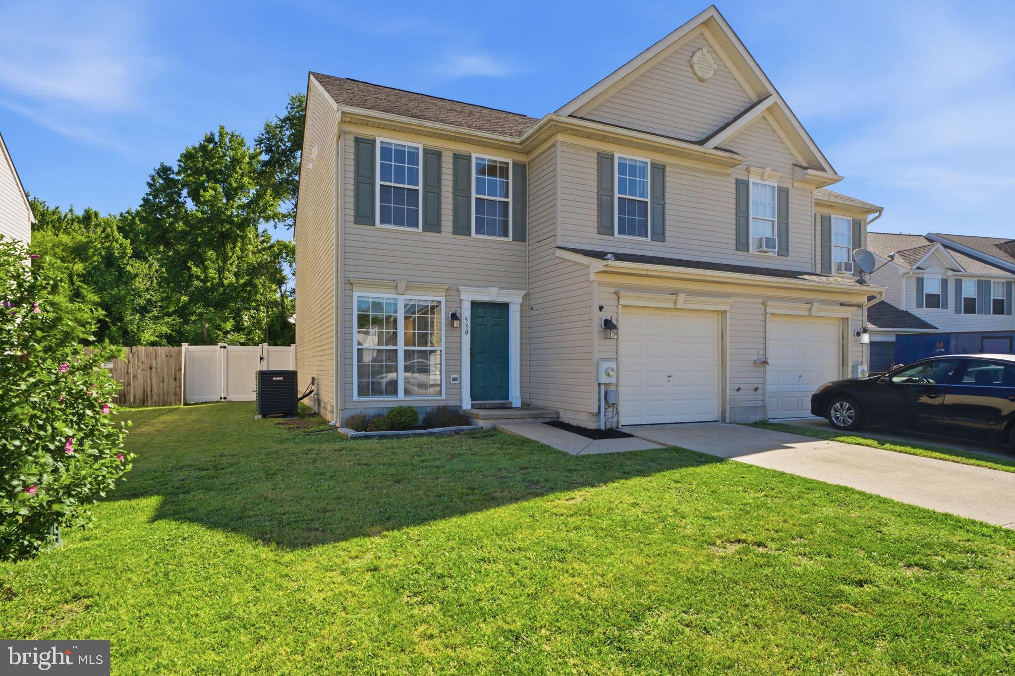 COMING SOON!! Welcome home to this beautifully updated 3-bedroom, 2.5-bath home built by Gemcraft Homes in 2002. Freshly painted throughout in 2026, this move-in-ready home also features brand-new luxury vinyl plank flooring on the main level and new carpet throughout the second floor, offering a fresh, modern feel from the moment you step inside. The main level offers a bright and inviting living room that flows into the open dining area and kitchen, creating an ideal layout for both everyday living and entertaining. A convenient half bath completes the main level. The kitchen boasts ample cabinet space, features a brand new refrigerator (2025), and provides direct access to the backyard through a sliding glass door. Upstairs, the spacious primary suite showcases soaring vaulted ceilings, a private en-suite bath, and a walk-in closet. Two additional generously sized bedrooms, a second full bathroom, and a dedicated laundry area complete the upper level. The washing machine was replaced in 2024 as an added bonus. Step outside to enjoy the fully fenced backyard featuring a newer vinyl privacy fence (2023), an attached storage shed, and additional side yard space, perfect for gardening, pets, or outdoor activities. Enjoy peace of mind with numerous major upgrades, including a new A/C condenser (2026), new heat pump (2026), and energy-saving blown-in insulation (2026), all added to improve year-round comfort and efficiency. Conveniently located near Routes 313, 480, and 314, this home offers easy access to commuting, shopping, dining, and everyday conveniences. Don't miss your opportunity to own this thoughtfully updated, move-in-ready home!