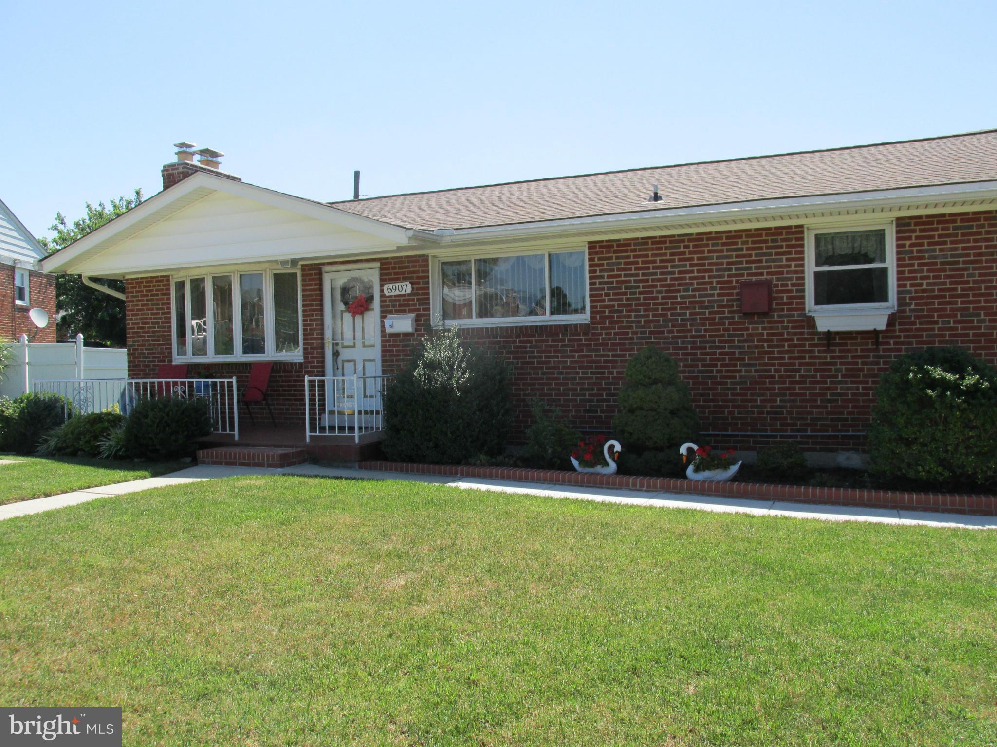 Pristine Brick Rancher in Delvale Manor. Lovingly updated by original owner. Beautiful wood floors throughout. Kitchen remodeled 2009, Oak cabinetry, ceramic tile floor and appliances. Huge 26 x 32 finished lower level with fireplace, bar and full bath, great for entertaining. New roof 2014, new sump, all new plumbing 2013. Lots of updates throughout. Parking on driveway and culdesac. Call CSS now