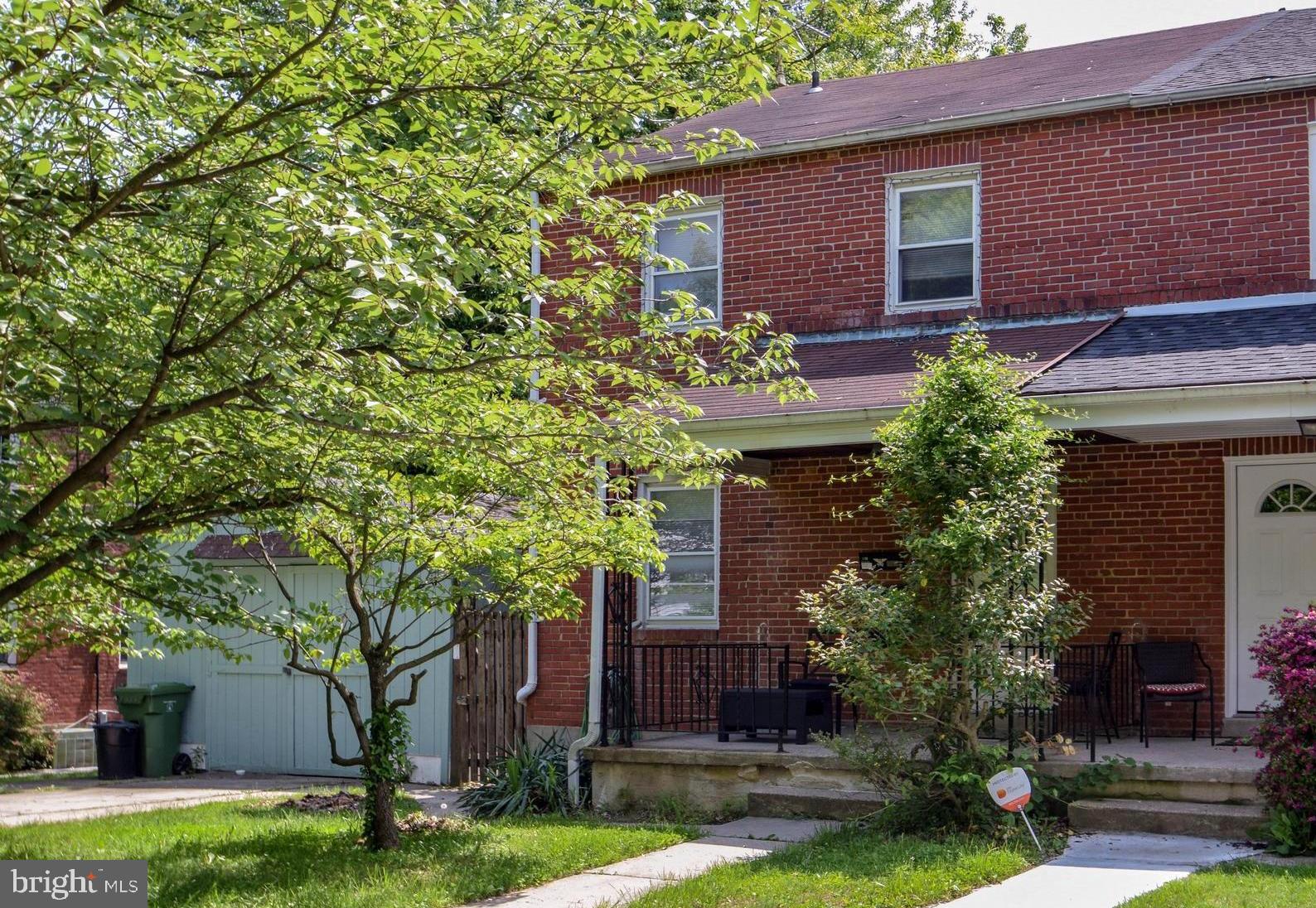 Attention investors!  Looking for an income-producing property?  Look no further.  This nice semi-detached home has (2) 1-bedroom apartments, both occupied by long-term tenants.  All apartments have been recently updated.  Finished basement could be additional living space. Could be combined with first floor unit and rented out together for increased income. Check with Baltimore City for allowable uses.  Detached garage could also be rented for additional income potential.  Property also offers plenty of on and off-street parking, a nice back yard, and an additional storage shed.  This house even backs to an organic farm!  2nd floor rental income is $725; 1st floor $700 (tenant takes care of grass and snow).  Tenants pay most utilities.  More interior photos to follow.