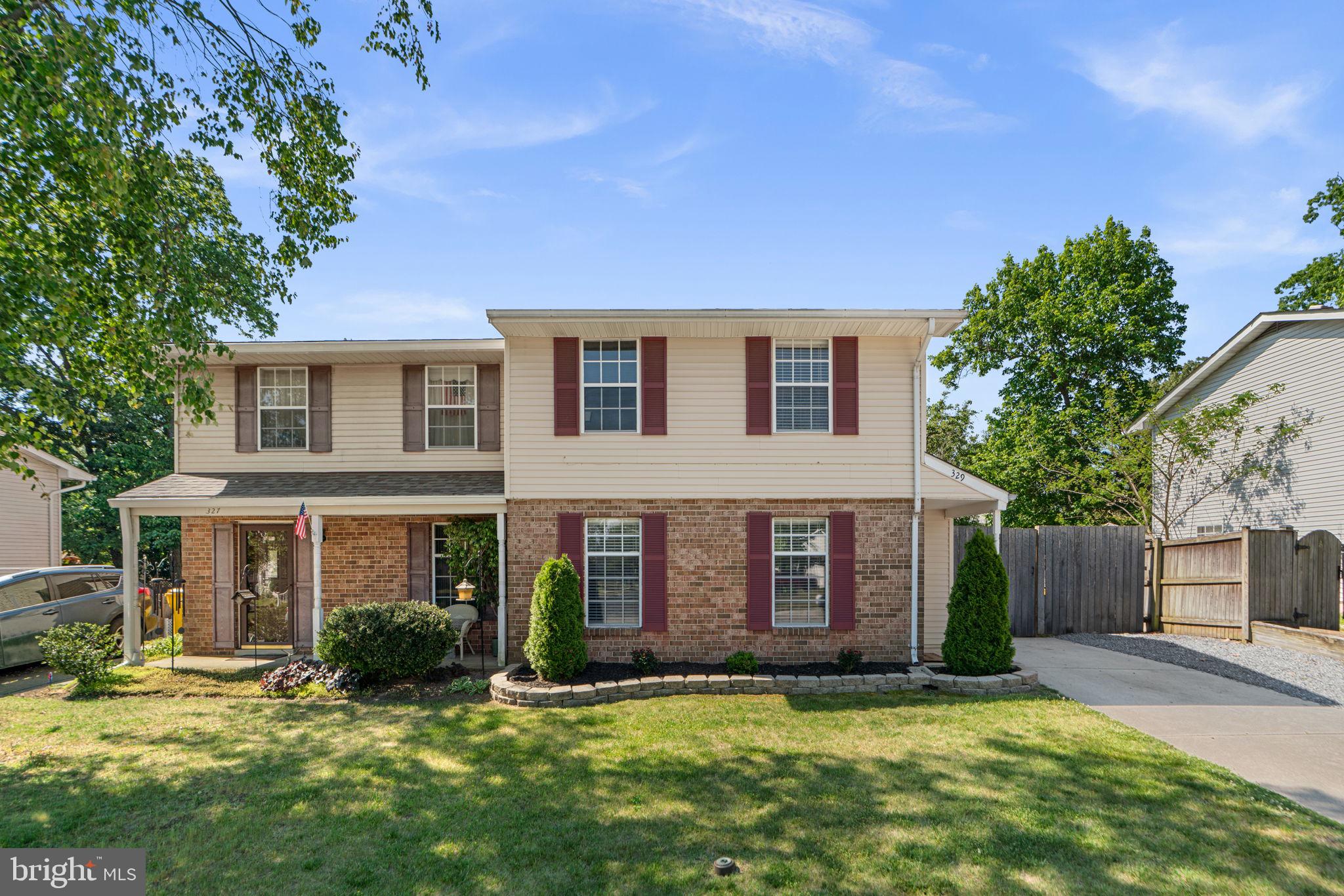 Lovely end-of-unit Townhome/Duplex now available in desirable The Highlands. This Anne Arundel County home aims to please with ample room indoors and out. The main level features a bright living room that opens to the separate dining room. From there, you'll find a charming kitchen with ample counter and cabinet space. Unwind upstairs with three large bedrooms and a full bathroom. Enjoy fresh air on the back patio overlooking the fenced rear yard. The private driveway makes parking an ease. Easy access to shopping, dining, and commuter routes.