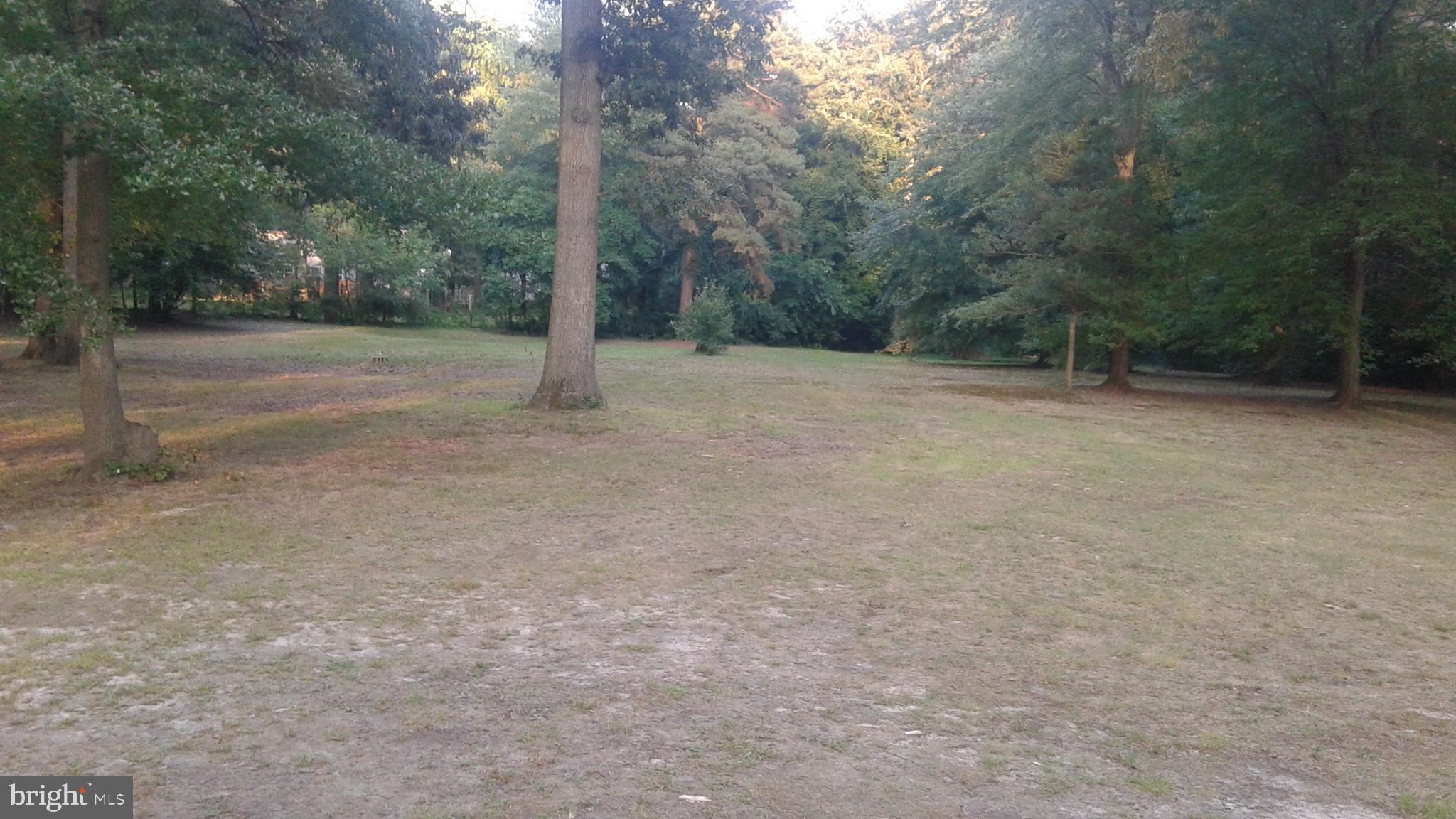 This is a land/lot listing only.  The property is located behind and to the right of the front view of the house.  Approximately an acre is available to be subdivided and sold.  This property was in the process of subdivision a number of years ago and stopped mid-way into the work.  Property pin bars were installed... but the finality of the subdivision was never completed.  There is public water and sewer in the neighborhood, the lot is level and has an easy option for accessibility from the side road.