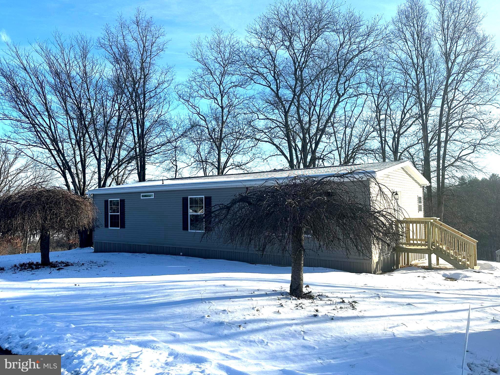 Beautiful 3 bedroom, 2 full bath  BRAND NEW mobile home available for rent in a picturesque country setting in Clear Spring, MD.  This home features a large open floor a gorgeous kitchen, an island, farm sink, laundry/mud room, huge deck for entertaining or just to sit out and enjoy the view.  Maximum 2 pets are case by case with a strong application and additional pet deposit and monthly pet rent.  Breed restrictions will apply.  Contact us today to schedule a tour.