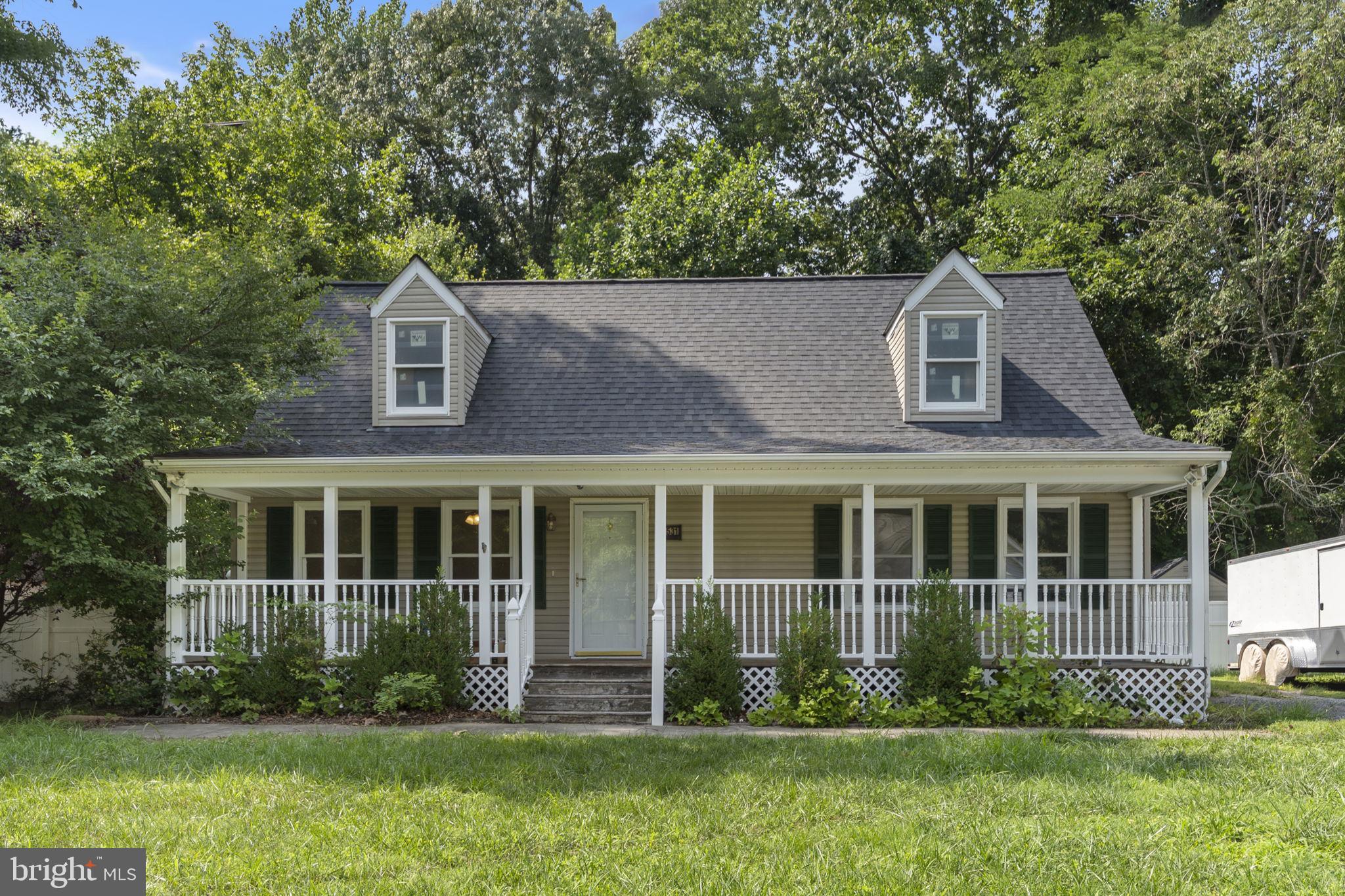 Welcome to 11531 Lariat lane!  This adorable cape-cod, on a quiet street in Southern Calvert County is ready to become the next owners' hidden gem. This is an incredible opportunity for affordable space.  Main floor features 2 large bedrooms, a full bathroom, kitchen, separate dining room, and living room!  Great deck spaces in the back, overlooking private fenced-in lot, and a covered front porch adds character and charm.  Upstairs are 2 partially finished additional large bedrooms!  Lots of already useable space, and even more potential.  Sold completely As-Is, but in move-in ready condition, all this needs to become your dream home at a great price point is some TLC, a vision, and a few weekends of work.  Please note, Seller is an estate, and for that reason the home will be sold completely as-is, inspections are welcome but for information purposes only.  Current condition taken into consideration at list price.