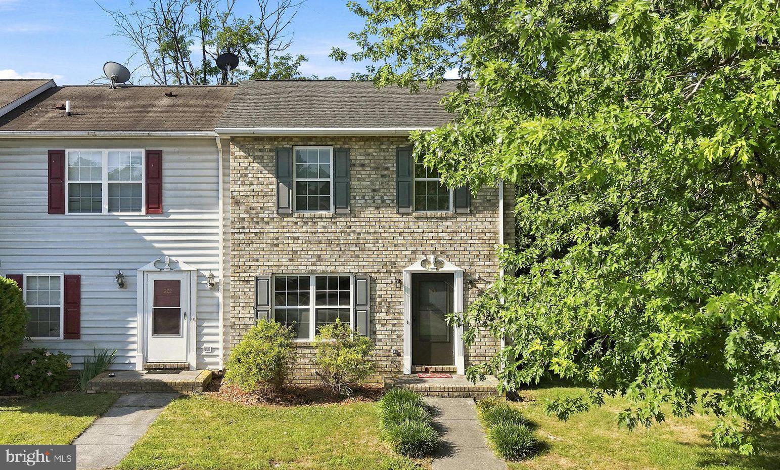 Welcome home to a charming brick end-unit townhome offering comfort, privacy, and an unbeatable location in the heart of the Shenandoah Valley. This well-maintained home features 3 spacious bedrooms, 1.5 bathrooms, and a functional layout designed for everyday living. The main level offers a bright living room and a separate dining room highlighted by attractive bamboo flooring. The kitchen comes fully equipped with all appliances, including a washer and dryer, making this home truly move-in ready. Step outside to enjoy the rear deck, perfect for grilling or unwinding while overlooking the spacious backyard that backs to mature woods, providing added privacy.  A storage shed offers extra space for tools or lawn equipment. Conveniently located just minutes from Interstate 81, this home offers an easy commute to Winchester, Front Royal, Martinsburg, WV, and Northern Virginia. Nearby attractions include Sherando Park with walking trails, a lake, sports fields, and recreation facilities, Cedar Creek & Belle Grove National Historical Park, the historic charm of Old Town Winchester, and the Museum of the Shenandoah Valley. Shopping, dining, schools, and everyday conveniences are all within minutes. Don't miss this opportunity to own an affordable end-unit townhome and an excellent commuter-friendly location. All sizes are approximate