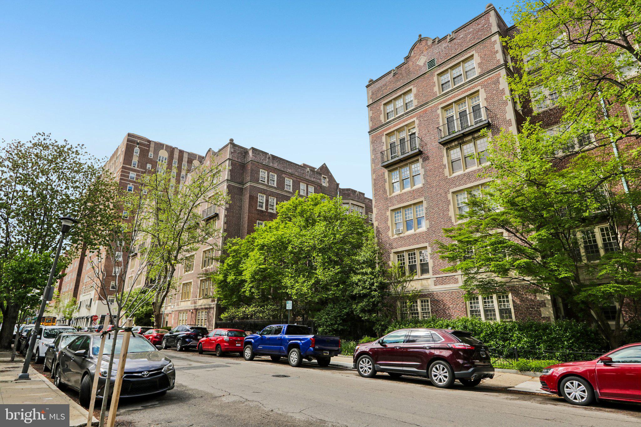 Bright, pristine, and spacious 2 bedroom, 1 bath residence with 1,190 square feet of space in the desirable Garden Court Condominium. Offering significant original character and renovation and updates, this home provides the best of everything in an A+ location. Original hardwood floors, crown and baseboard moldings, a 5-window bay, and classic period appeal. Huge closets throughout provide excellent storage.

The kitchen is completely renovated with new cabinetry, flooring, quartz countertops, appliances, and plumbing. Plus a new washer and dryer in the unit! The bathroom retains its original Art Deco vitreous marble and has been updated with new vanity, medicine cabinet, light fixtures, GFCI outlet, updated shower and plumbing. Additional improvements to the residence include sanded and refinished floors, new paint, replacement doorknobs, and updated hallway and light fixture details.

This light-filled, spacious, and stunning home offers views of the beautifully landscaped Garden Court courtyard from the large 5-window bay.

Garden Court Condominium is a professionally managed, wonderful building with spectacular indoor pool, fitness center, club room, and library. Beautiful landscaped grounds and many recent capital improvements. Lovely tree-lined block. A very special opportunity in one of the City's most desirable neighborhoods and the Lea School Catchment. One of Philly’s absolute best locations. Within blocks of Clark Park and its superb Farmers' Market, ReAnimator Coffee, Knockbox Cafe, Don Barriga, Local 44, Bottle Shop, Green Line Cafe, Dottie's Donuts, Milkcrate Cafe, TacoTaco Mexican, Tampopo, Pop Shop, Renata's, Clarkville, Baltimore Avenue Restaurant Row, CVS, Mariposa Food Co-op, University City Swim Club, the Lea School, and much more. Walk to HUP, Penn, CHOP, Penn Vet, Drexel. 12 minutes to Center City by car and plenty of convenient SEPTA options.

NOTE--Significant building capital improvements. All elevators in building redone. Condo fee includes Heat, Water/Sewer, Insurance, hot water, Reserves, professional Management, Maintenance, Pool/Gym, beautiful landscaping, trash, snow, etc.