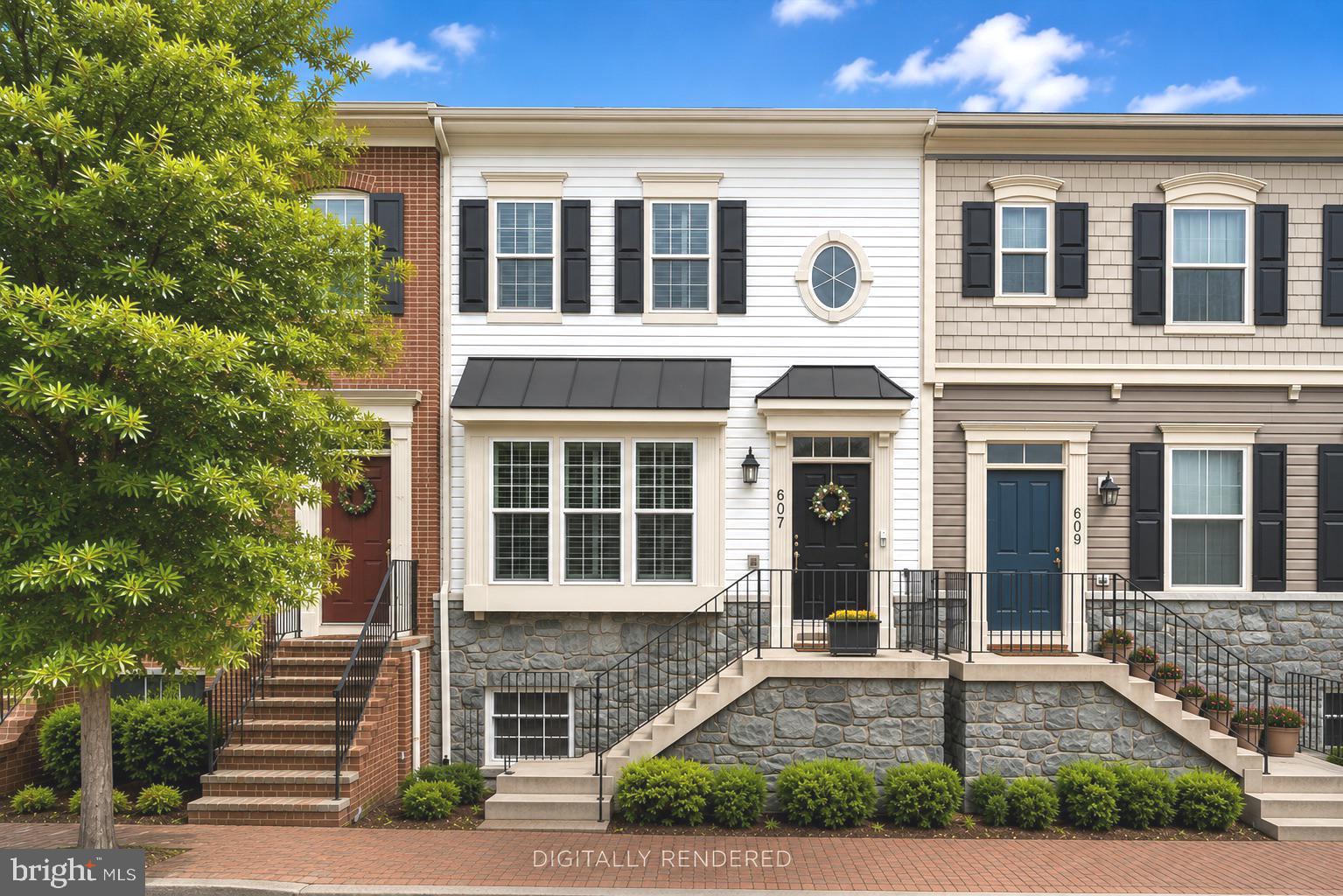 Welcome to Village Greens — Where Annapolis Living Reaches Its Full Potential. Tucked along a tree-lined streetscape that delivers that quintessential Annapolis vibe, this stunning 3 BR, 2.5 BA luxury townhome checks every box. Step inside to an open concept main level where rich hardwood floors flow beneath soaring ceilings, plantation shutters grace every window, and modern updated lighting plus freshly painted spaces adds a polished, contemporary feel throughout. Upstairs, vaulted ceilings continue to impress. The primary suite is a true retreat — custom walk-in closet, soaring ceilings, walk-in shower, soaking tub, and a double bowl owner's vanity. Gorgeous LVP flooring runs throughout the upper level, combining beauty with durability. A true basement with windows sets this home apart — bright and full of possibilities, with a plumbing rough-in already in place for a future bath. Outside, gated rear access leads to private resident parking pads and garages, keeping the neighborhood's gorgeous streetscape beautifully uninterrupted. Minutes to Route 50 puts Baltimore, D.C., and the Eastern Shore within easy reach — yet you're squarely in the heart of Annapolis, minutes from world-class waterfront dining, the iconic City Dock, Quiet Waters Park, and everything that makes this city so beloved. Fresh crabs, sailing, brick streets, and the Naval Academy — this is the Annapolis lifestyle, beautifully lived. Schedule your tour today!