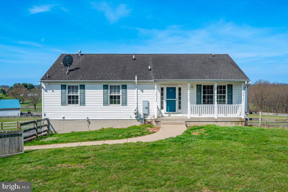 Rare opportunity to rent a spacious three bedroom home featuring two full bathrooms and a bright, open floor plan, all set on a beautiful 67-acre horse farm. NOTE: This rental is for the UPPER unit only. The lower level is not available. This unit is fully private and offers an open-concept layout with a full kitchen, living room, dining area, along with three generously sized bedrooms, two full baths, and a covered front porch. Enjoy a large, fully fenced backyard for added outdoor space. A flat utility fee of $300 per month is paid by the tenant. Any overages are split between upper and lower unit of the home. Lawn maintenance and driveway snow removal are included. Shown by appointment only. Please do not drive up the driveway without scheduling in advance.