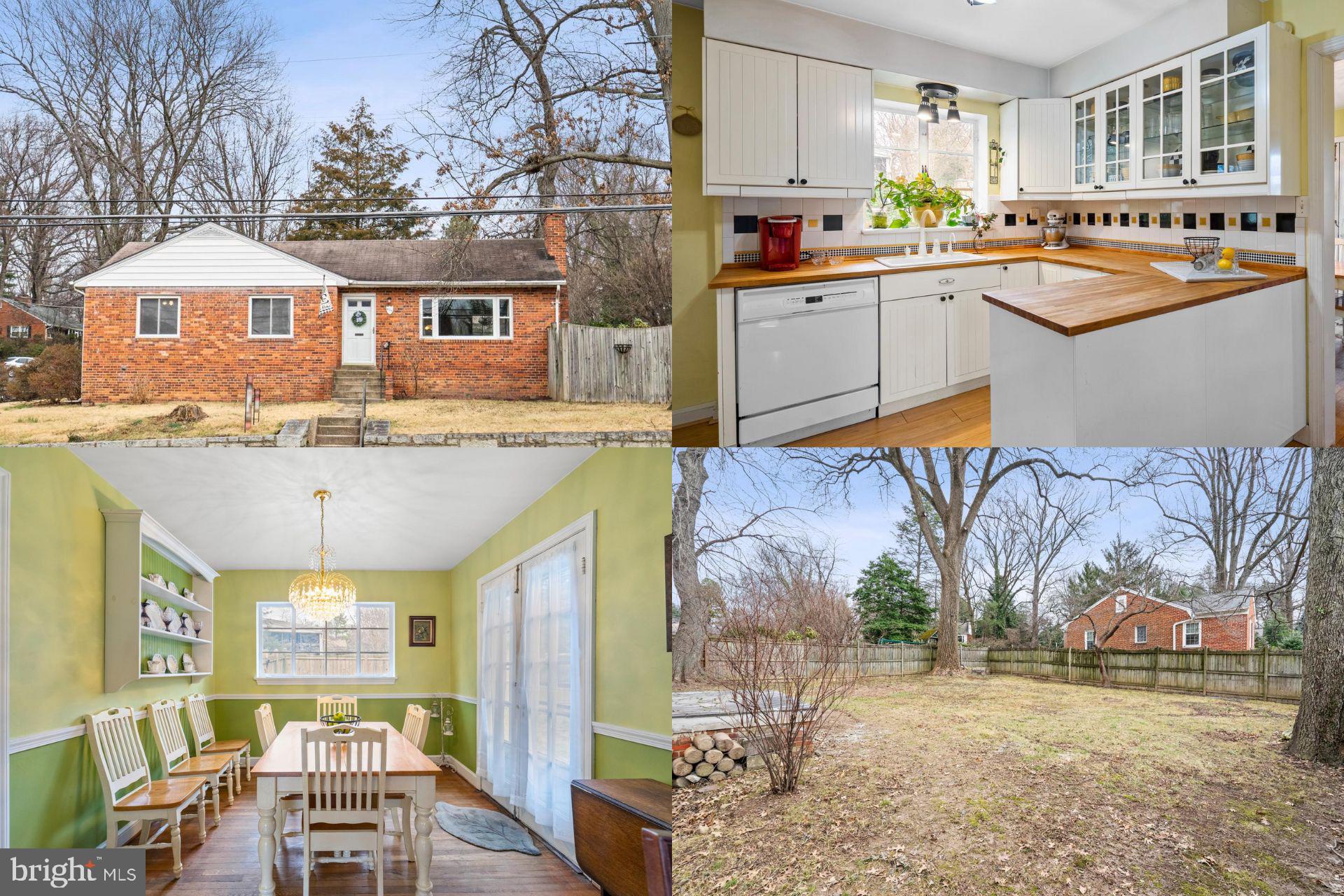 Best price in prestigious Broadmont located in the heart of Falls Church City. Main level features 3 generous size bedrooms, 1 full bath, a large family room with wood burning fireplace and hardwood floors throughout. Lower level rec room is perfect for movie nights. Includes a half bath, workshop and walk-up stairs giving you access to the exterior. Fully fenced backyard. Recent updates: Roof- 15 years old, HVAC- 2023, Water Heater- 2020,  & Dryer 2022. All windows replaced except dining room, kitchen, basement, and 2 near FP. French drain system and sump pump- 2019. Second laundry hook up available on main level.   Convenient to shopping, restaurants, Rt 66 & East Falls Church Metro. Within blocks to extensive running & biking trails. Enjoy the wonderful community center and the desirable and coveted Falls Church City schools!
Accepting Back up  Offers