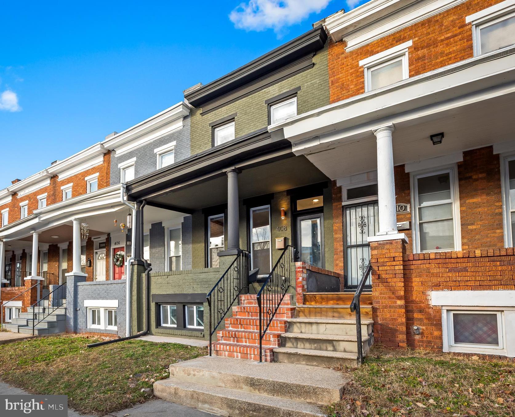 Create the life you love in the heart of Harwood. This warm and welcoming historic townhome has been thoughtfully redesigned with style and convenience in mind. The sun gleams off the original hardwood floors as you enter this fully renovated home. The main level presents a flexible floor plan that is perfect for entertaining a crowd or spending a quiet evening at home. Don't miss the charming half bath on your way to the elegant kitchen with a movable center island. On the bright and sunny upper level, you will find a delightful primary suite with a walk-in closet and a full bathroom. The second bedroom and hall bath with a skylight are suitable for a long-term guest or roommate. The lower level features a third loft-style bedroom/den, a large storage space, and a separate laundry/ utility room. This home encourages you to enjoy the outdoors with a pet-friendly, fully fenced rear, and a courtyard garden that compliments the front greenspace and covered front porch. Leave your car at home - close to Johns Hopkins University Homewood Campus, the Wavery Farmers Market, Wavery Ace Hardware, Motzi Bread, Peabody Heights Brewery, Jinji Chocolate, Red Emma's, Bird in Hand and all the Charles Village has to offer.