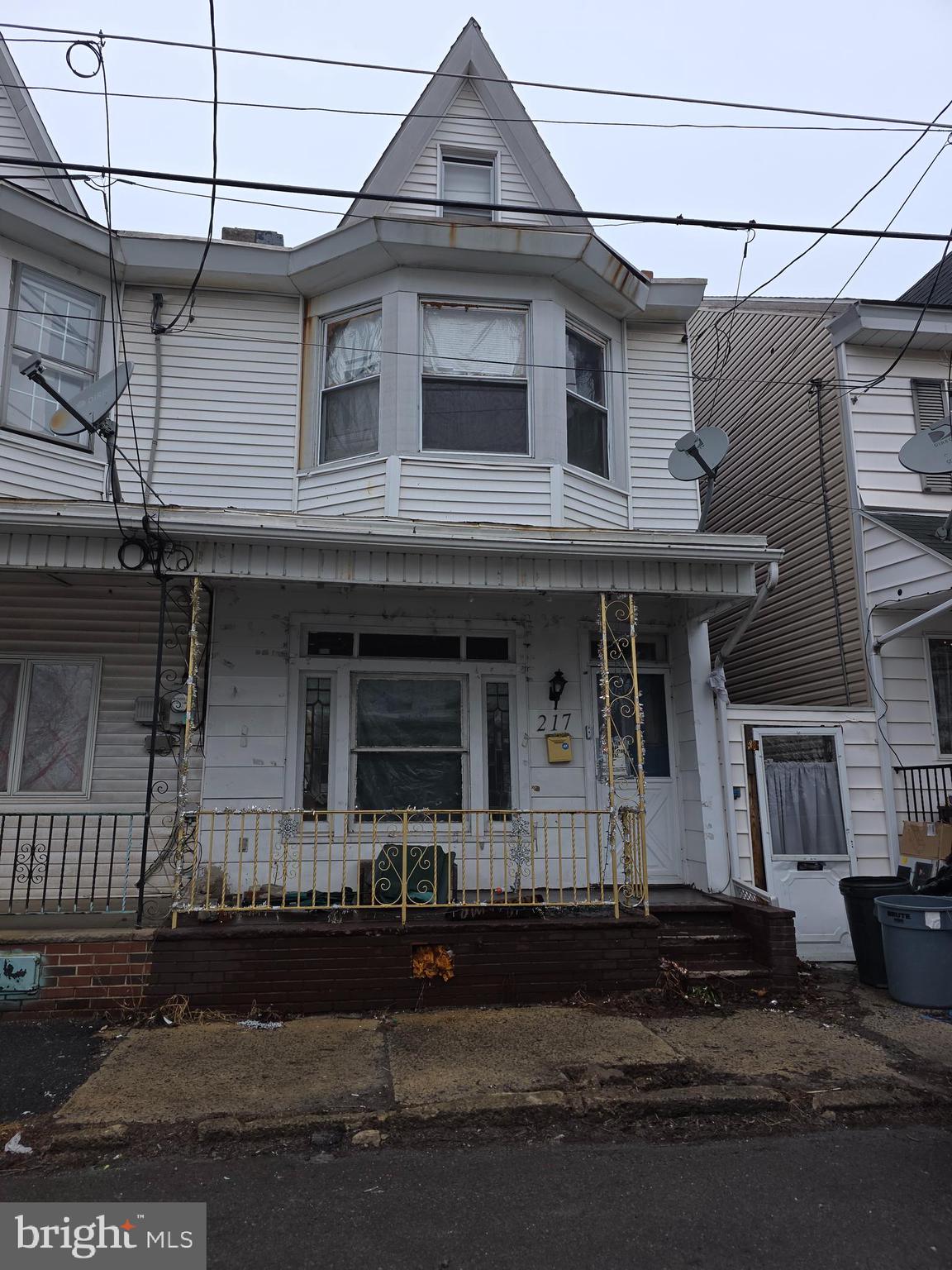 Home is in need of work, but could be a great first time home or a rental.  Three bedrooms, one full bath and a half.  The attic could be extra space.  Laundry hook ups on the first floor.  Fenced in yard.
