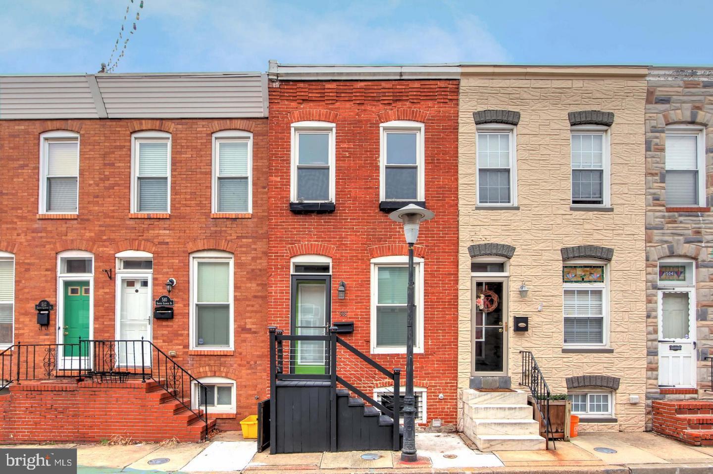 Welcome Home to this beautiful 1BR / 2FB renovated home with possible office/extra room in basement. Outstanding features: roof top deck to view sunsets, gas fireplace, HW floors, exposed brick, stainless steel appliances, gas energy efficient heat w/ central air, updated electric & plumbing, spa like bath w/ soak-n-tub w/ whirlpool jets, updated kitchen & baths fenced rear yard, 3 decks. 1/2 block to Patterson Park & a couple of blocks to Canton night life!  Pets on a case by case basis with a $250 nonrefundable pet fee, 1 month security deposit, $50 application fee per applicant over 18.